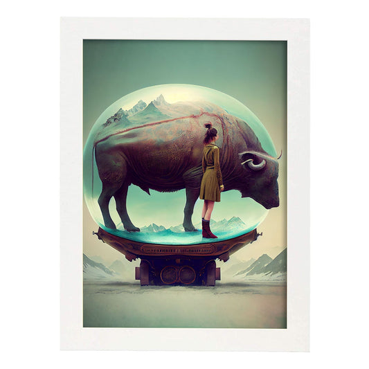 Nacnic hay infinitas posibilidades Vintage Weird 210. estampados de arte estético de pared para el diseño de dormitorio o sala de estar.-Artwork-Nacnic-A4-Marco Blanco-Nacnic Estudio SL