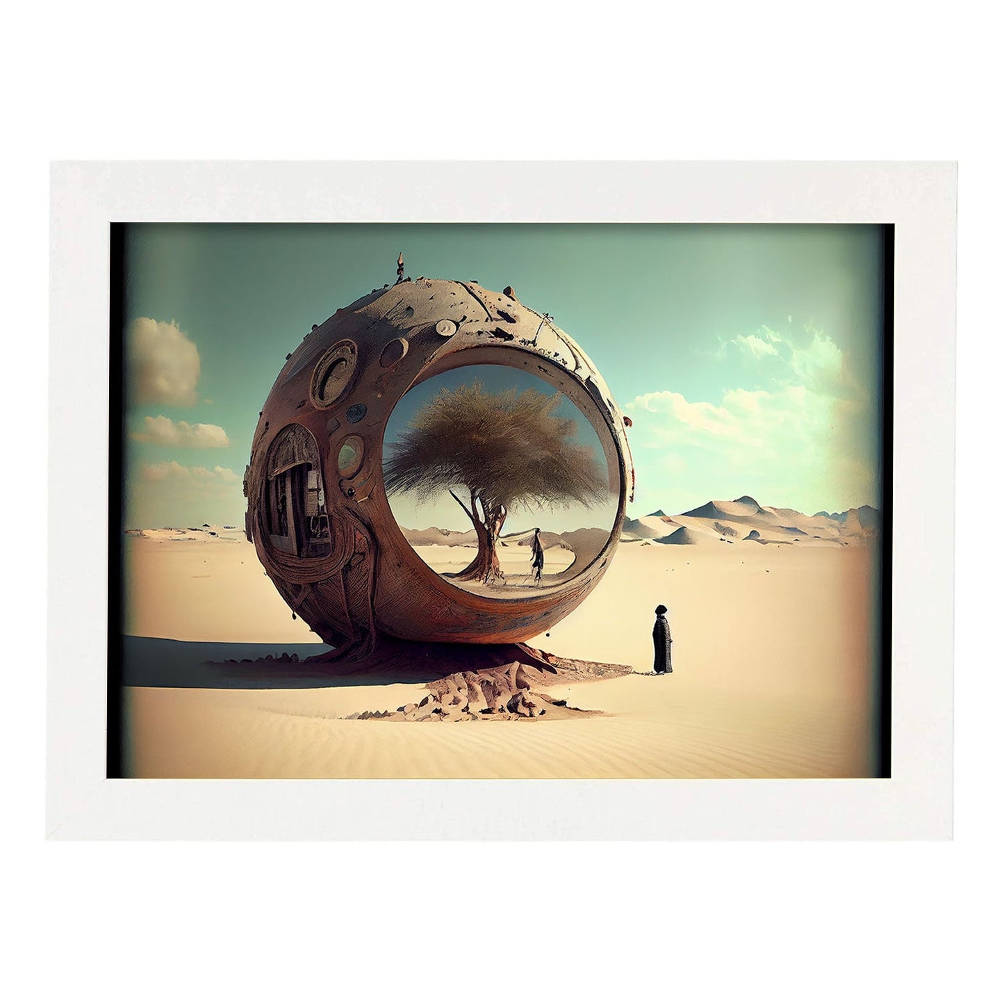 Nacnic hay infinitas posibilidades Vintage Weird 217. estampados de arte estético de pared para el diseño de dormitorio o sala de estar.-Artwork-Nacnic-A4-Marco Blanco-Nacnic Estudio SL
