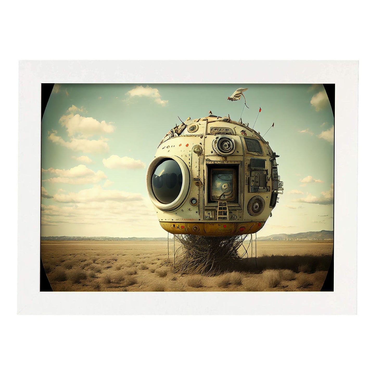 Nacnic hay infinitas posibilidades Vintage Weird 273. estampados de arte estético de pared para el diseño de dormitorio o sala de estar.-Artwork-Nacnic-A4-Marco Blanco-Nacnic Estudio SL