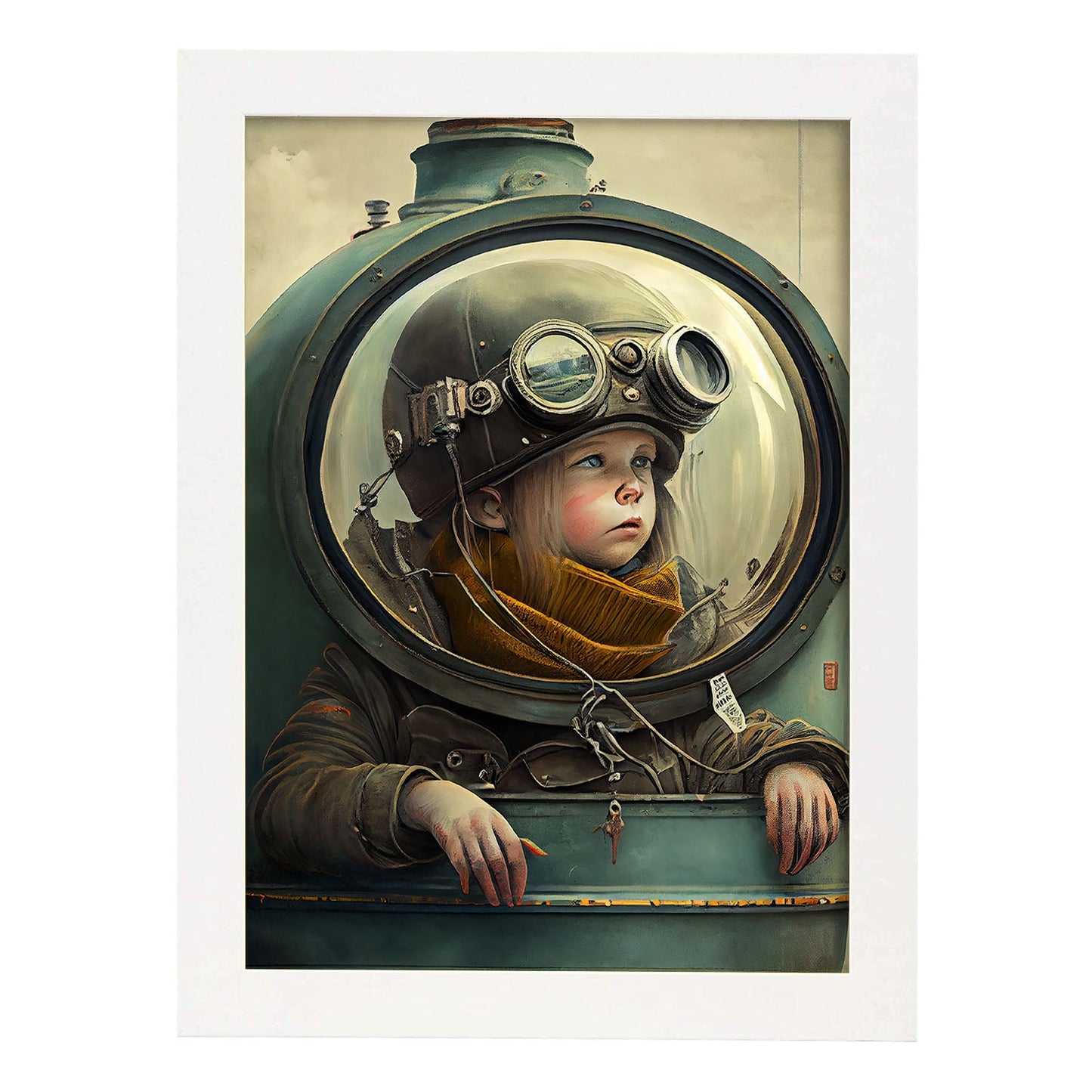 Nacnic hay infinitas posibilidades Vintage Weird 77. estampados de arte estético de pared para el diseño de dormitorio o sala de estar.-Artwork-Nacnic-A4-Marco Blanco-Nacnic Estudio SL