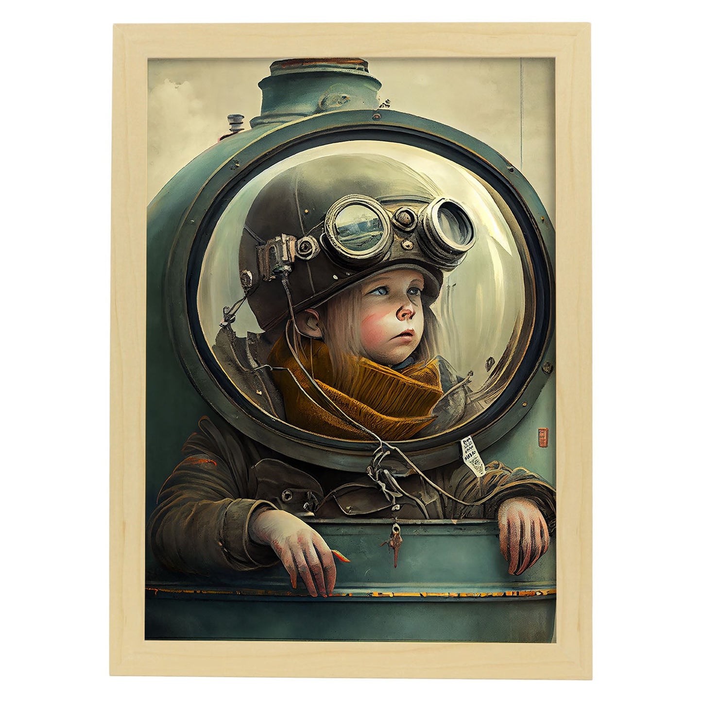 Nacnic hay infinitas posibilidades Vintage Weird 77. estampados de arte estético de pared para el diseño de dormitorio o sala de estar.-Artwork-Nacnic-A4-Marco Madera clara-Nacnic Estudio SL