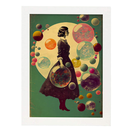 Nacnic hay infinitas posibilidades Vintage Weird 79. estampados de arte estético de pared para el diseño de dormitorio o sala de estar.-Artwork-Nacnic-A4-Marco Blanco-Nacnic Estudio SL