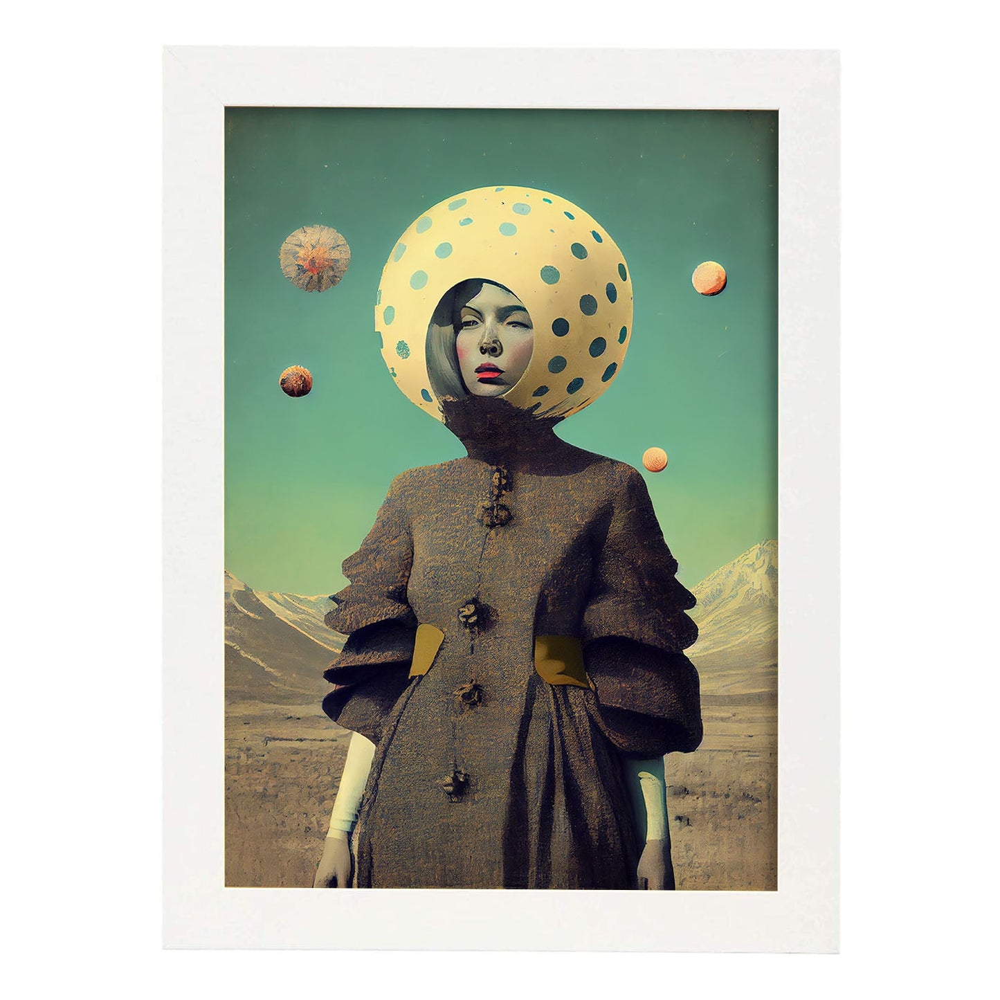 Nacnic hay infinitas posibilidades Vintage Weird 81. estampados de arte estético de pared para el diseño de dormitorio o sala de estar.-Artwork-Nacnic-A4-Marco Blanco-Nacnic Estudio SL