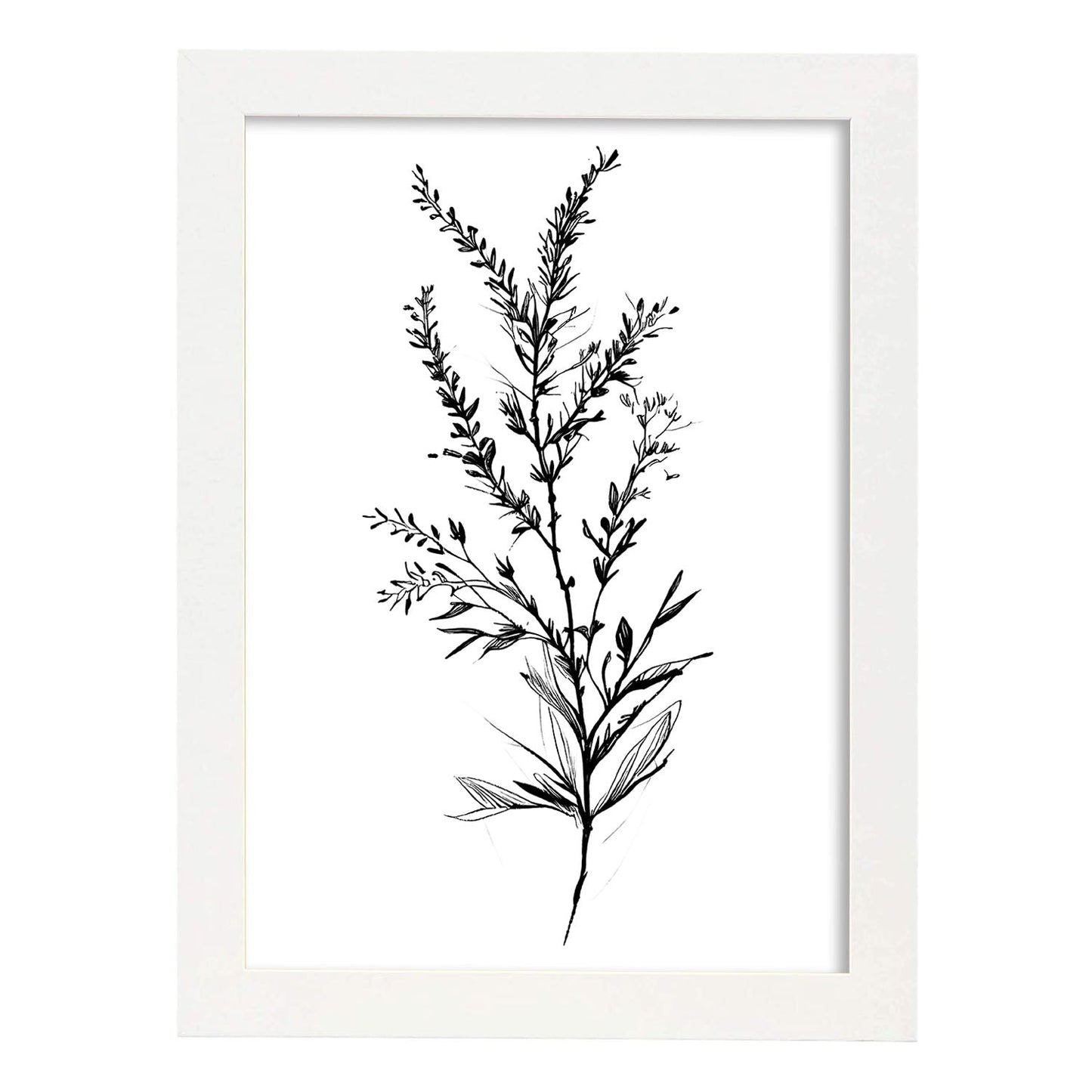 Nacnic Lámina Minimalista de Arte Líneo Heather_3