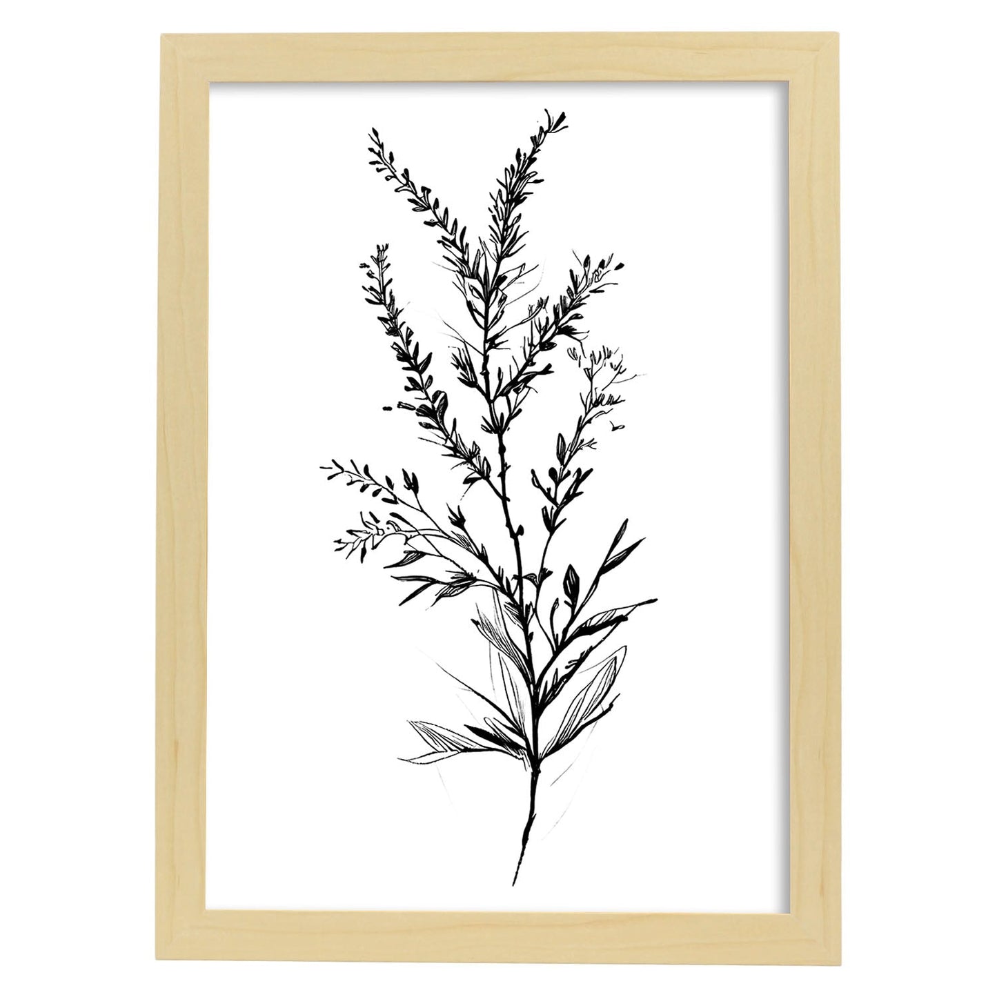 Nacnic Lámina Minimalista de Arte Líneo Heather_3
