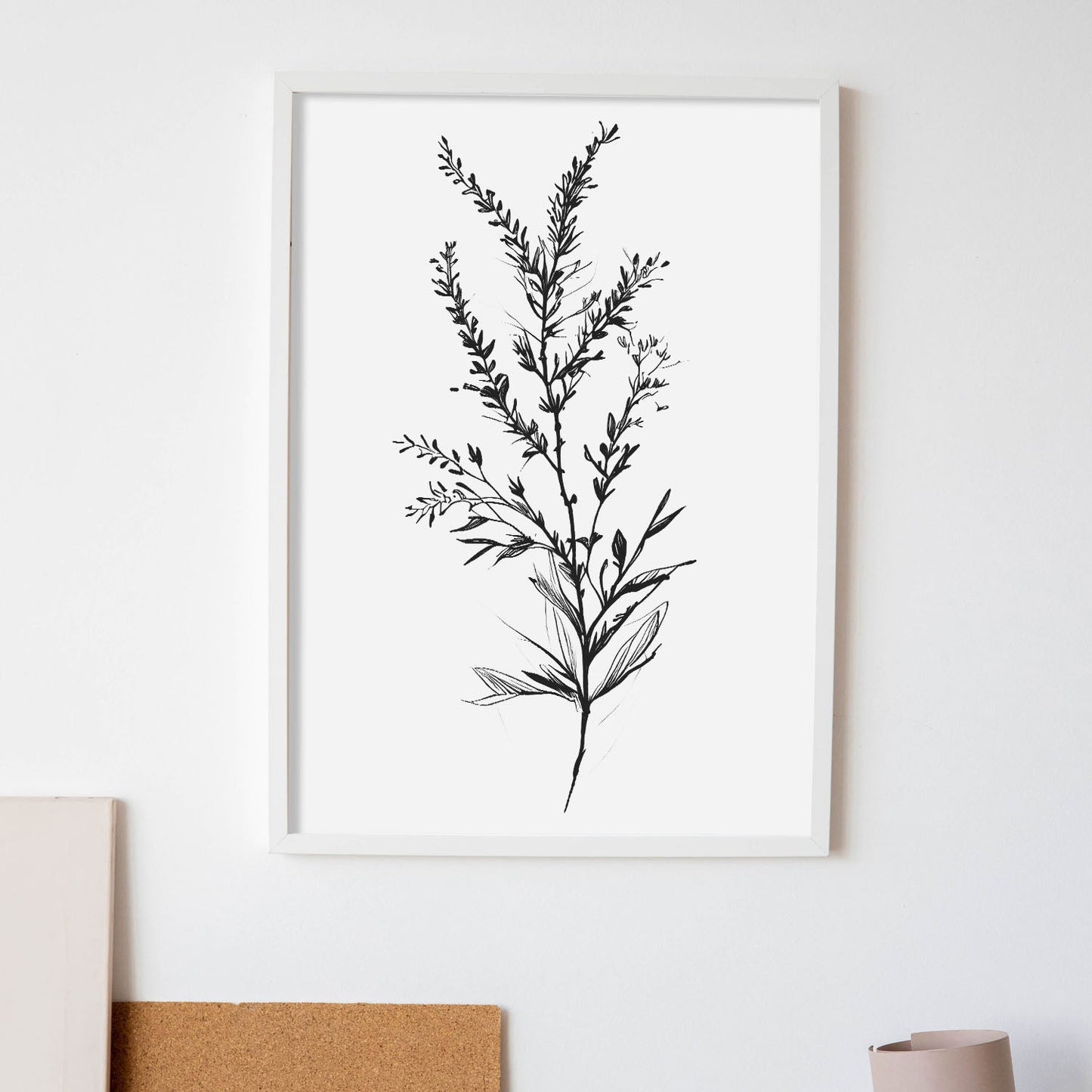 Nacnic Lámina Minimalista de Arte Líneo Heather_3