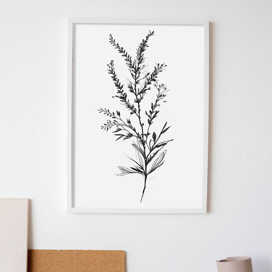Nacnic Lámina Minimalista de Arte Líneo Heather_3