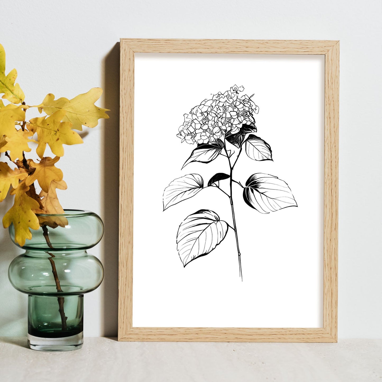 Lámina Minimalista de Hortensia Nacnic