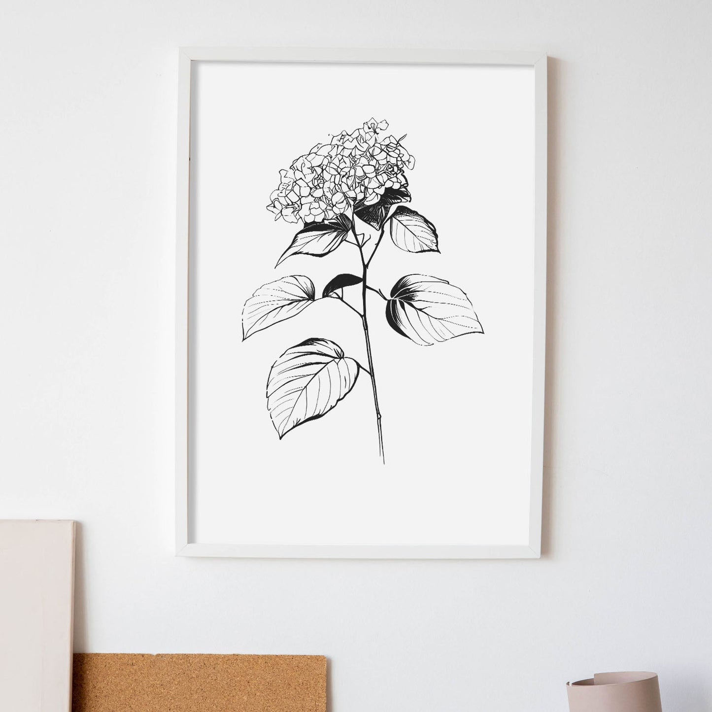 Lámina Minimalista de Hortensia Nacnic