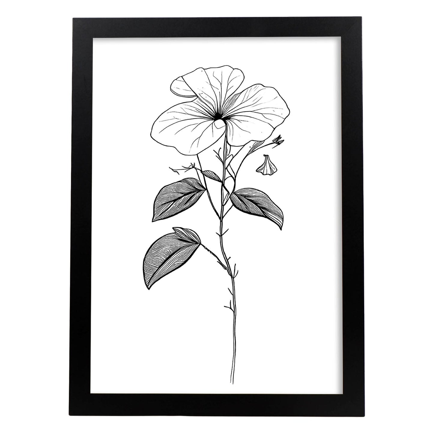Lámina Nacnic Impatiens Arte Minimalista Lineal_2