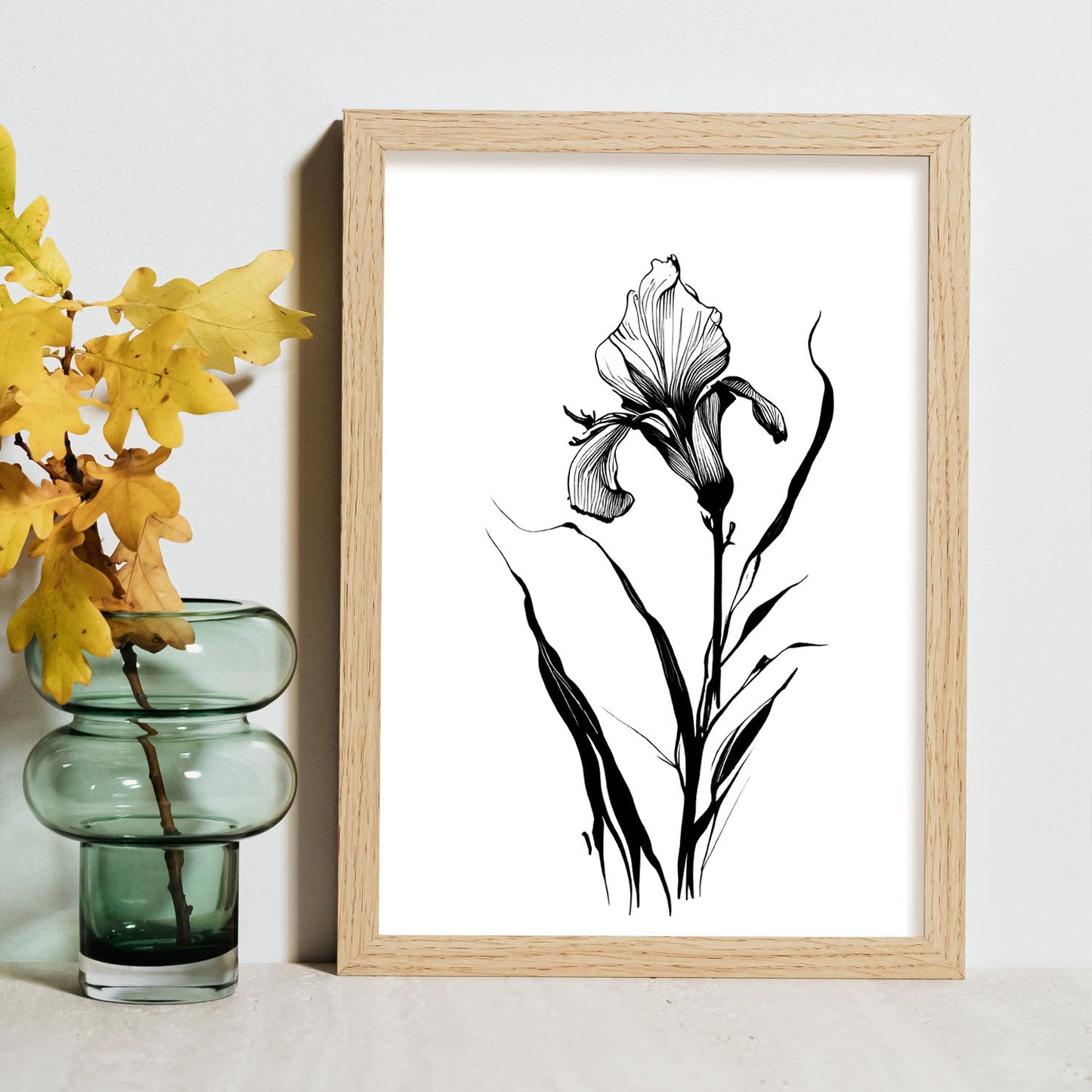 Lámina Minimalista Nacnic Iris Arte Lineal