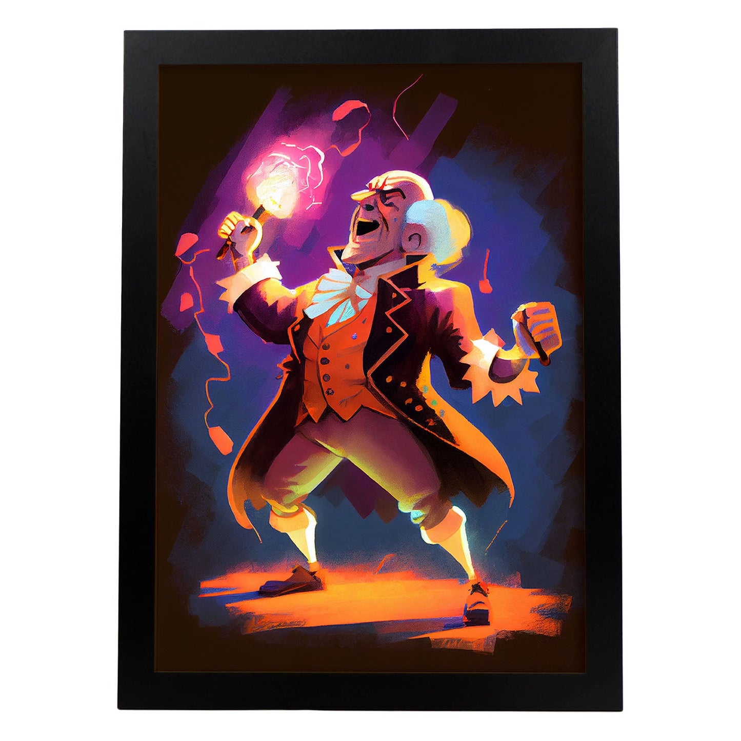 Nacnic John F. Kennedy Speaking Pixar Style Dynamic Figura.-Artwork-Nacnic-Nacnic Estudio SL