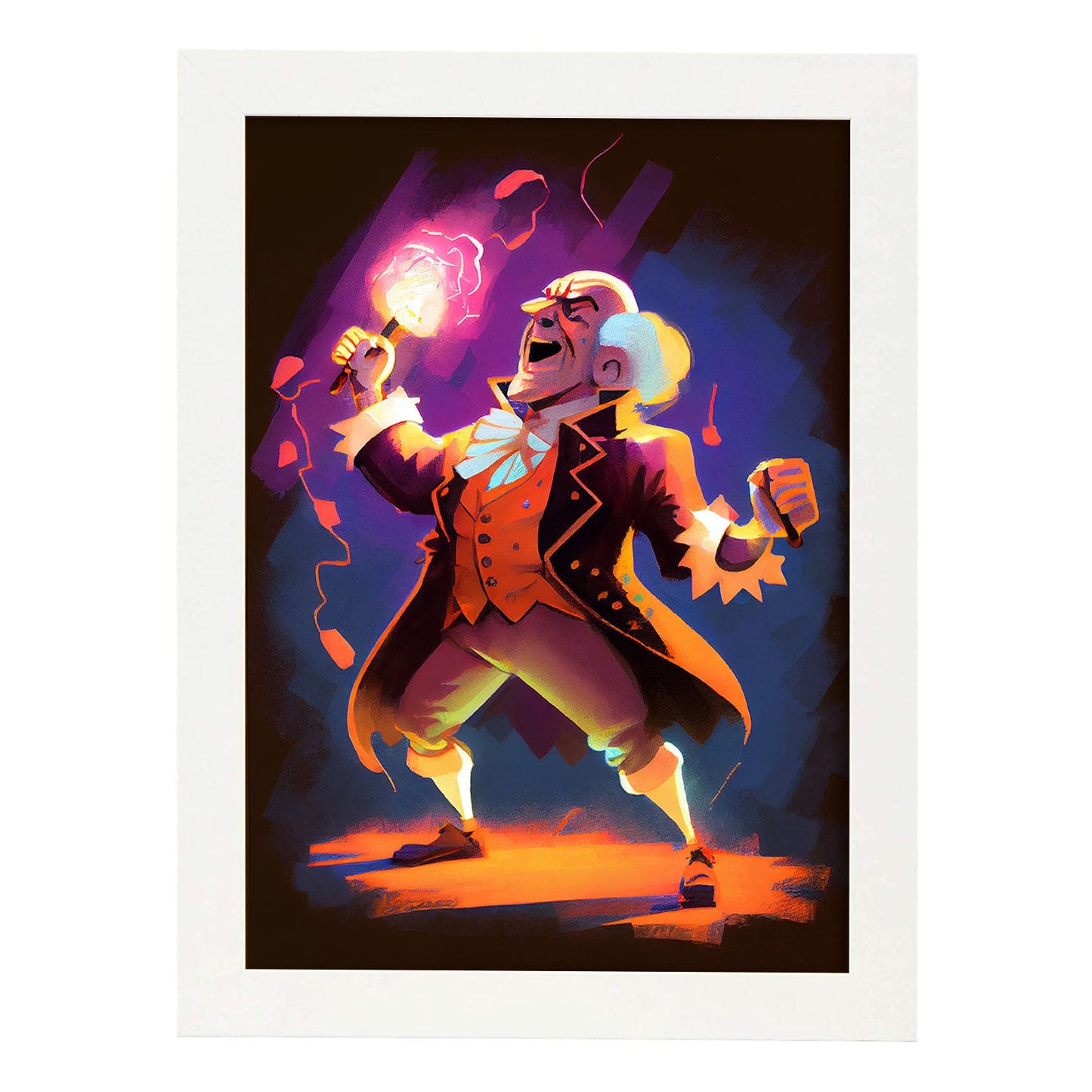 Nacnic John F. Kennedy Speaking Pixar Style Dynamic Figura.-Artwork-Nacnic-Nacnic Estudio SL