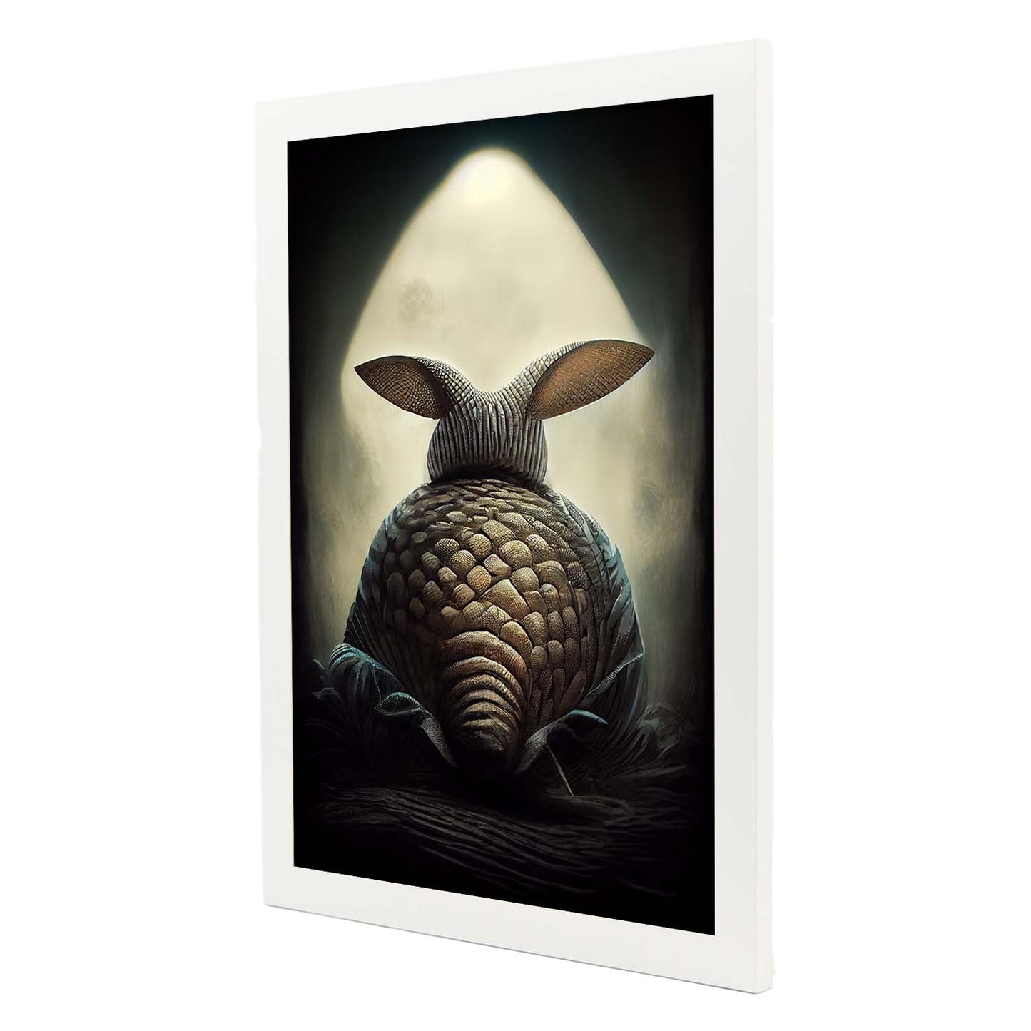 Nacnic Lámina Armadillo Generoso estilo T. Burton. Ilustraciones y pósters de animales inspirados en el arte gótico y oscuro de Burton. Diseño y Decoración de Interiores.-Artwork-Nacnic-Nacnic Estudio SL