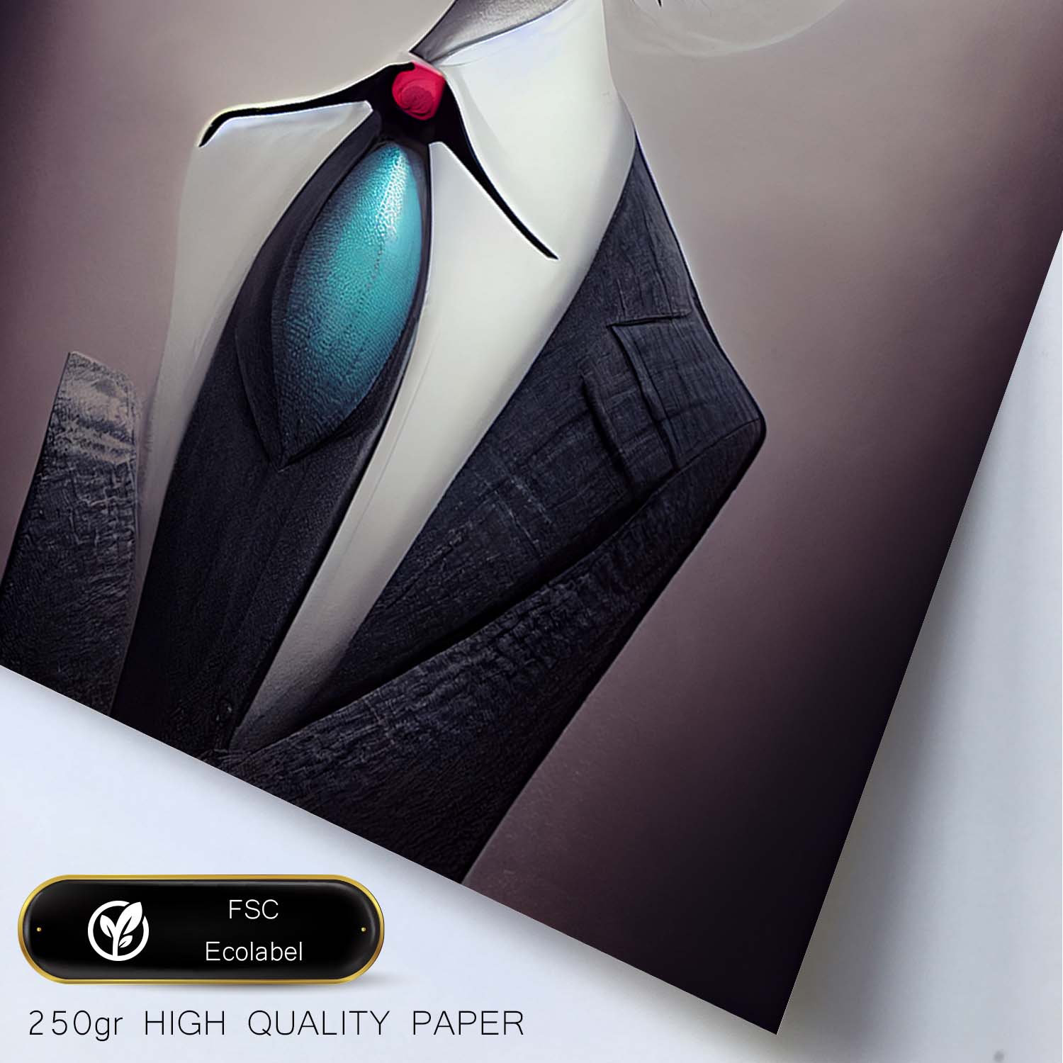 Nacnic Lámina Asesor Amistoso al estilo de T. Burton. Ilustraciones de profesiones y oficios inspiradas en arte gótico y oscuro. Diseño y Decoración de Interiores.-Artwork-Nacnic-Nacnic Estudio SL