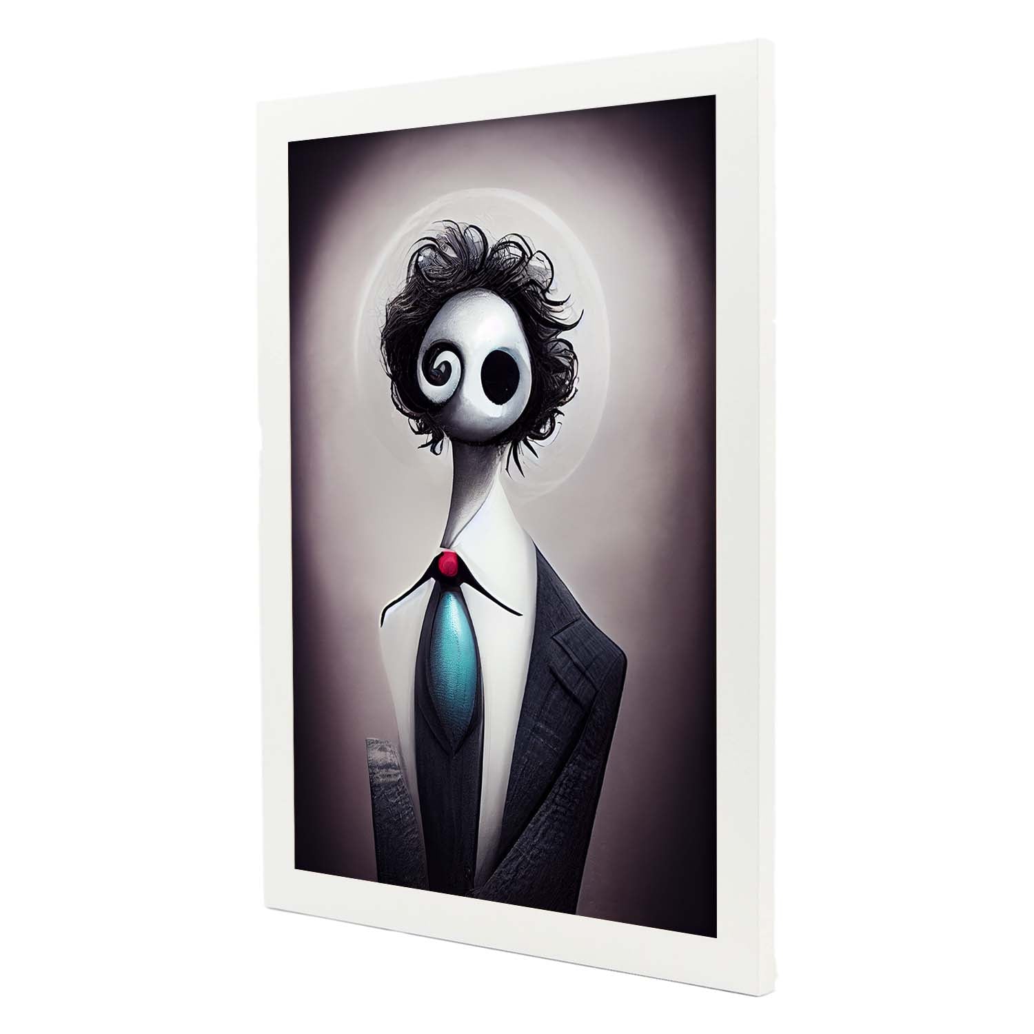 Nacnic Lámina Asesor Amistoso al estilo de T. Burton. Ilustraciones de profesiones y oficios inspiradas en arte gótico y oscuro. Diseño y Decoración de Interiores.-Artwork-Nacnic-Nacnic Estudio SL