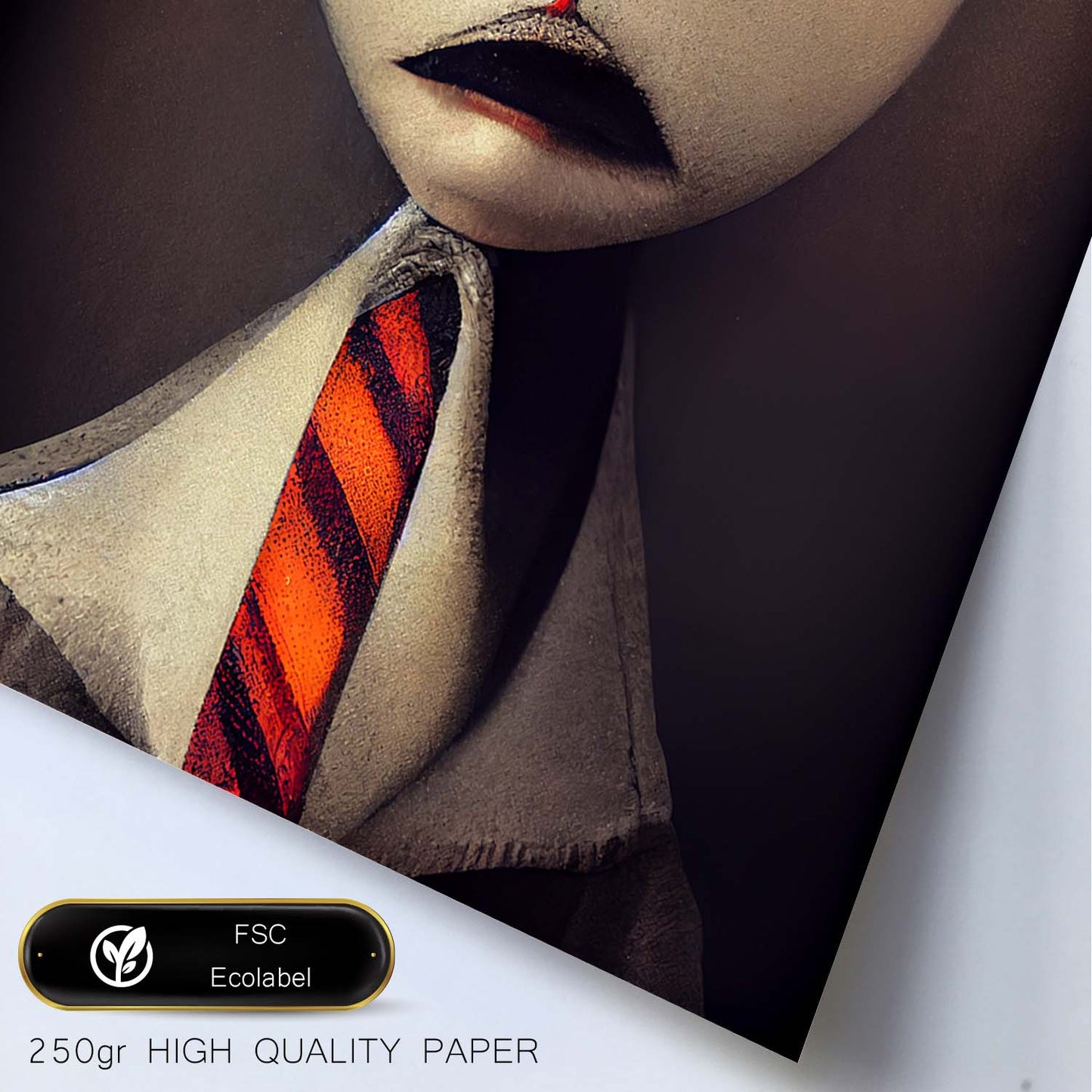 Nacnic Lámina Asesor Práctico al estilo de T. Burton. Ilustraciones de profesiones y oficios inspiradas en arte gótico y oscuro. Diseño y Decoración de Interiores.-Artwork-Nacnic-Nacnic Estudio SL