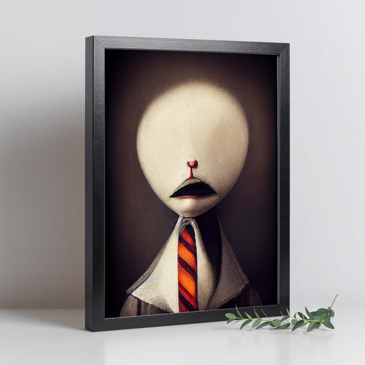 Nacnic Lámina Asesor Práctico al estilo de T. Burton. Ilustraciones de profesiones y oficios inspiradas en arte gótico y oscuro. Diseño y Decoración de Interiores.-Artwork-Nacnic-Nacnic Estudio SL
