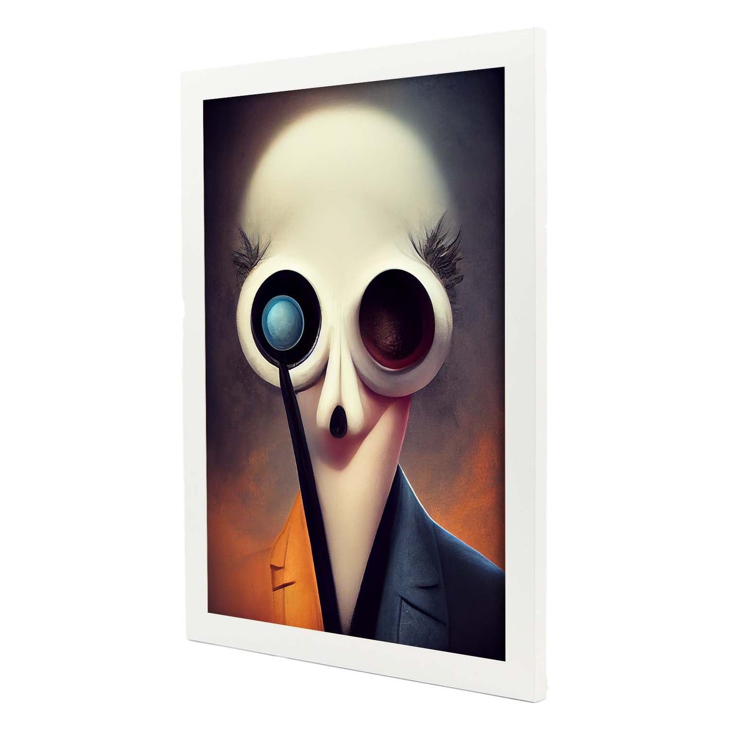 Nacnic Lámina Asesor Tolerante al estilo de T. Burton. Ilustraciones de profesiones y oficios inspiradas en arte gótico y oscuro. Diseño y Decoración de Interiores.-Artwork-Nacnic-Nacnic Estudio SL