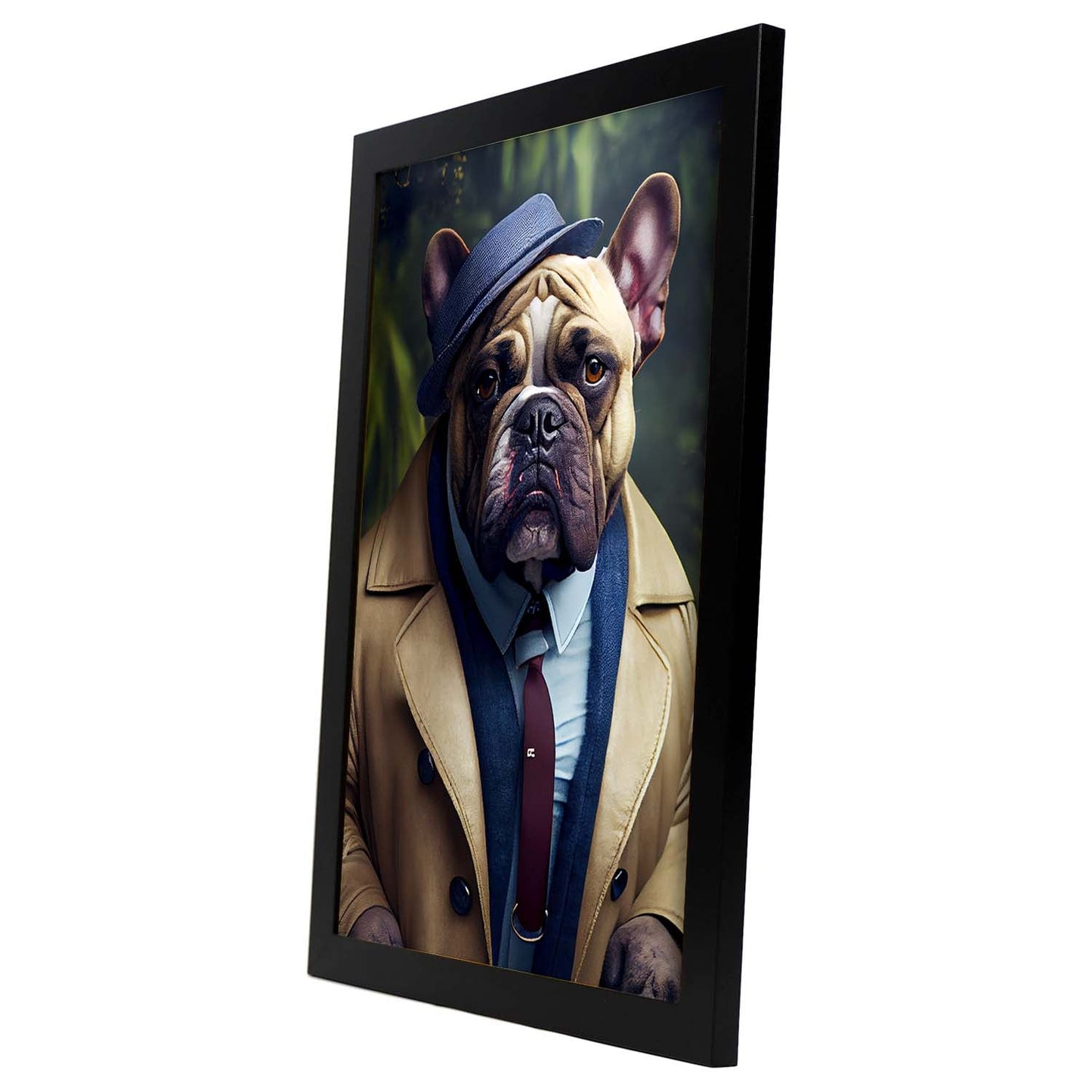 Nacnic Lámina Bulldog trajeado Leal en estilo Fotografía a todo color. Divertidas ilustraciones realistas de animales con ropa humana. Diseño y Decoración de Interiores.-Artwork-Nacnic-Nacnic Estudio SL