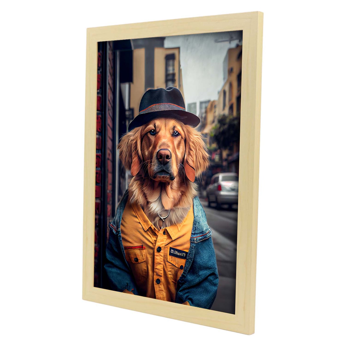 Nacnic Lámina Cocker spaniel Responsable en estilo Fotografía a todo color. Divertidas ilustraciones realistas de animales con ropa humana. Diseño y Decoración de Interiores.-Artwork-Nacnic-Nacnic Estudio SL