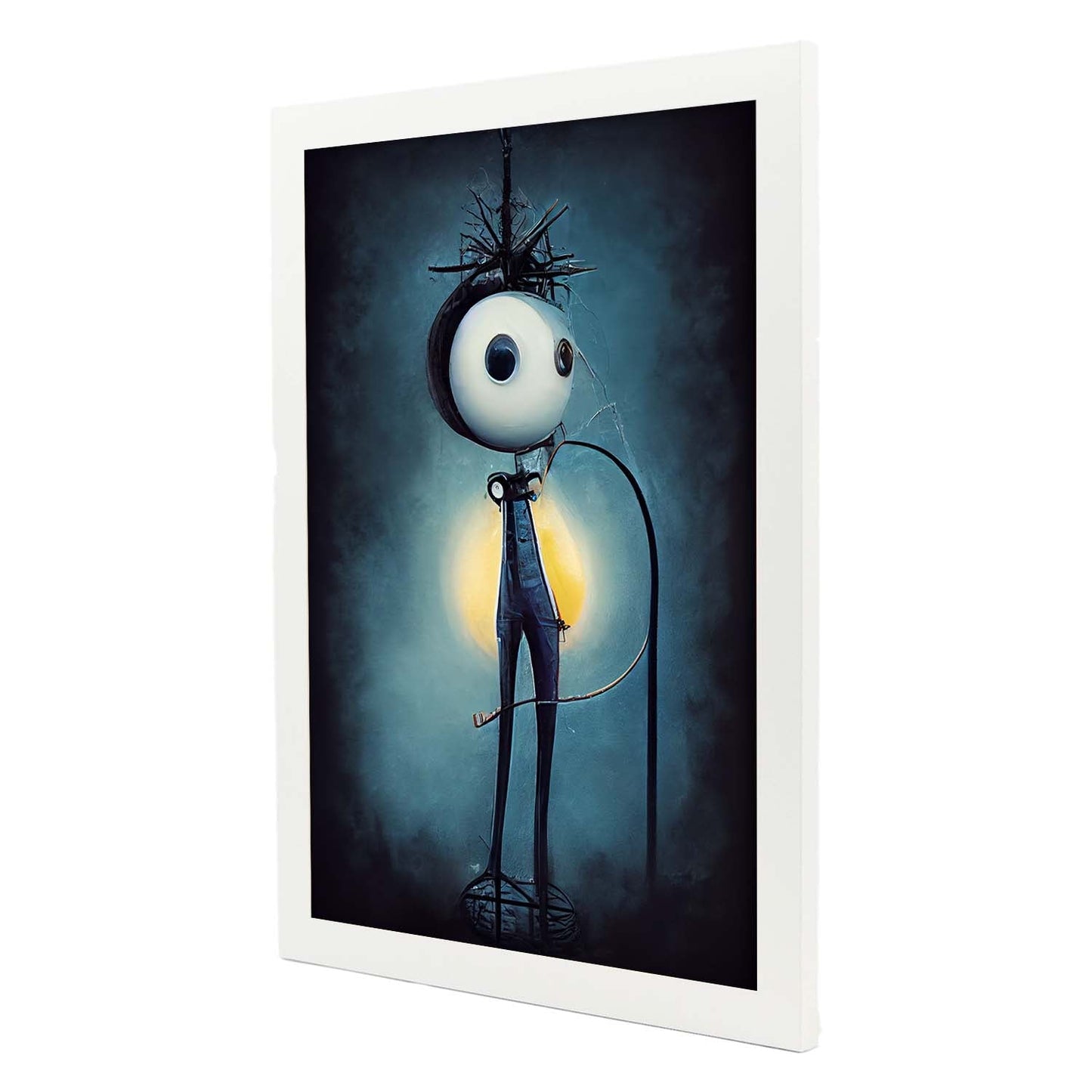 Nacnic Lámina Electricista Imaginativo al estilo de T. Burton. Ilustraciones de profesiones y oficios inspiradas en arte gótico y oscuro. Diseño y Decoración de Interiores.-Artwork-Nacnic-Nacnic Estudio SL