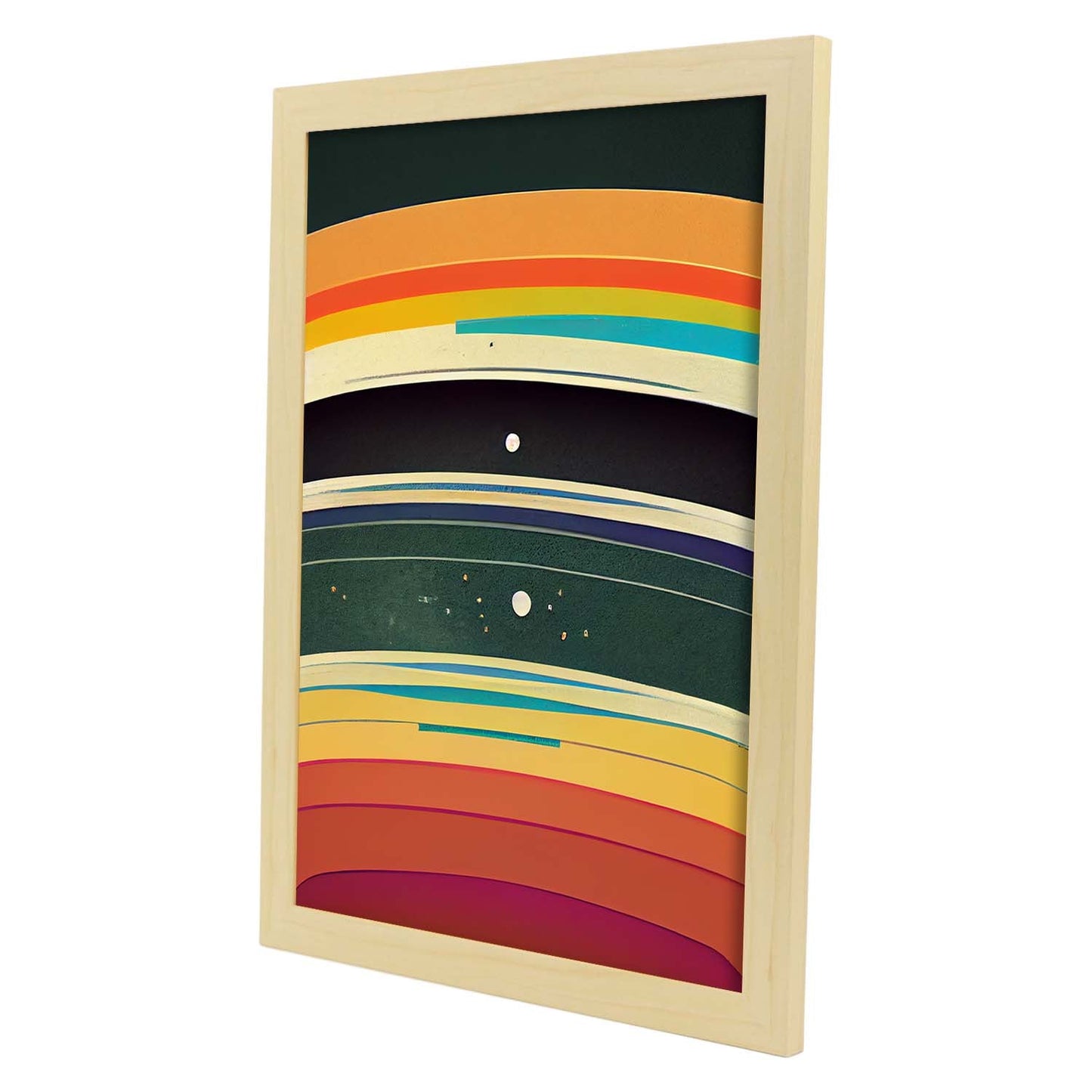 Nacnic Lámina en Estilo Abstracto Capas. Llamativas y modernas Ilustraciones artísticas a todo color para el Diseño y Decoración de Interiores.-Artwork-Nacnic-Nacnic Estudio SL