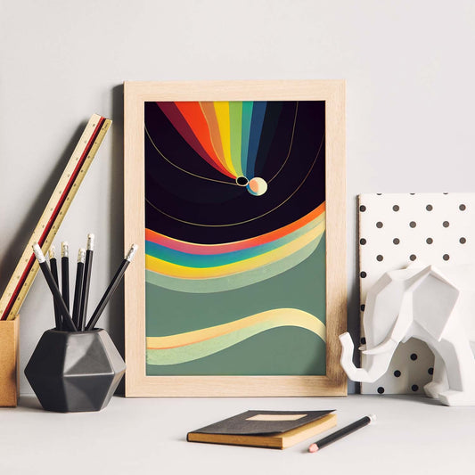 Nacnic Lámina en Estilo Abstracto colores Cosmos. Llamativas y modernas Ilustraciones artísticas a todo color para el Diseño y Decoración de Interiores.-Artwork-Nacnic-Nacnic Estudio SL