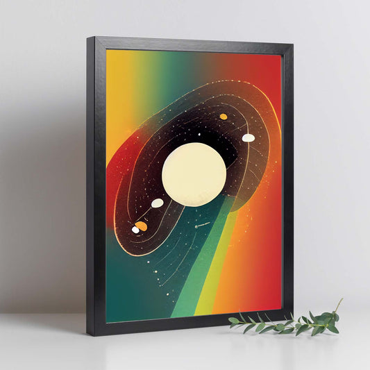 Nacnic Lámina en Estilo Abstracto colores Estrella polar. Llamativas y modernas Ilustraciones artísticas a todo color para el Diseño y Decoración de Interiores.-Artwork-Nacnic-Nacnic Estudio SL