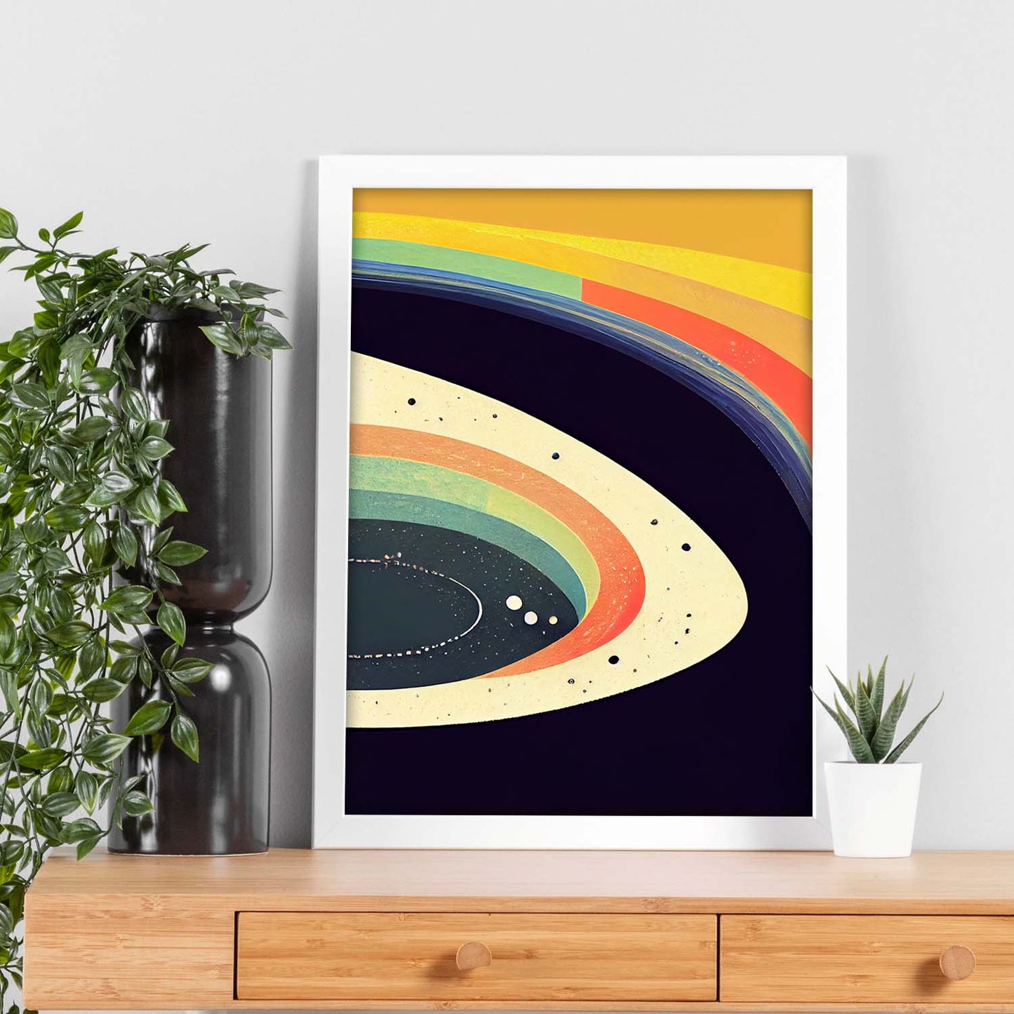 Nacnic Lámina en Estilo Abstracto futuro Órbita. Llamativas y modernas Ilustraciones artísticas a todo color para el Diseño y Decoración de Interiores.-Artwork-Nacnic-Nacnic Estudio SL