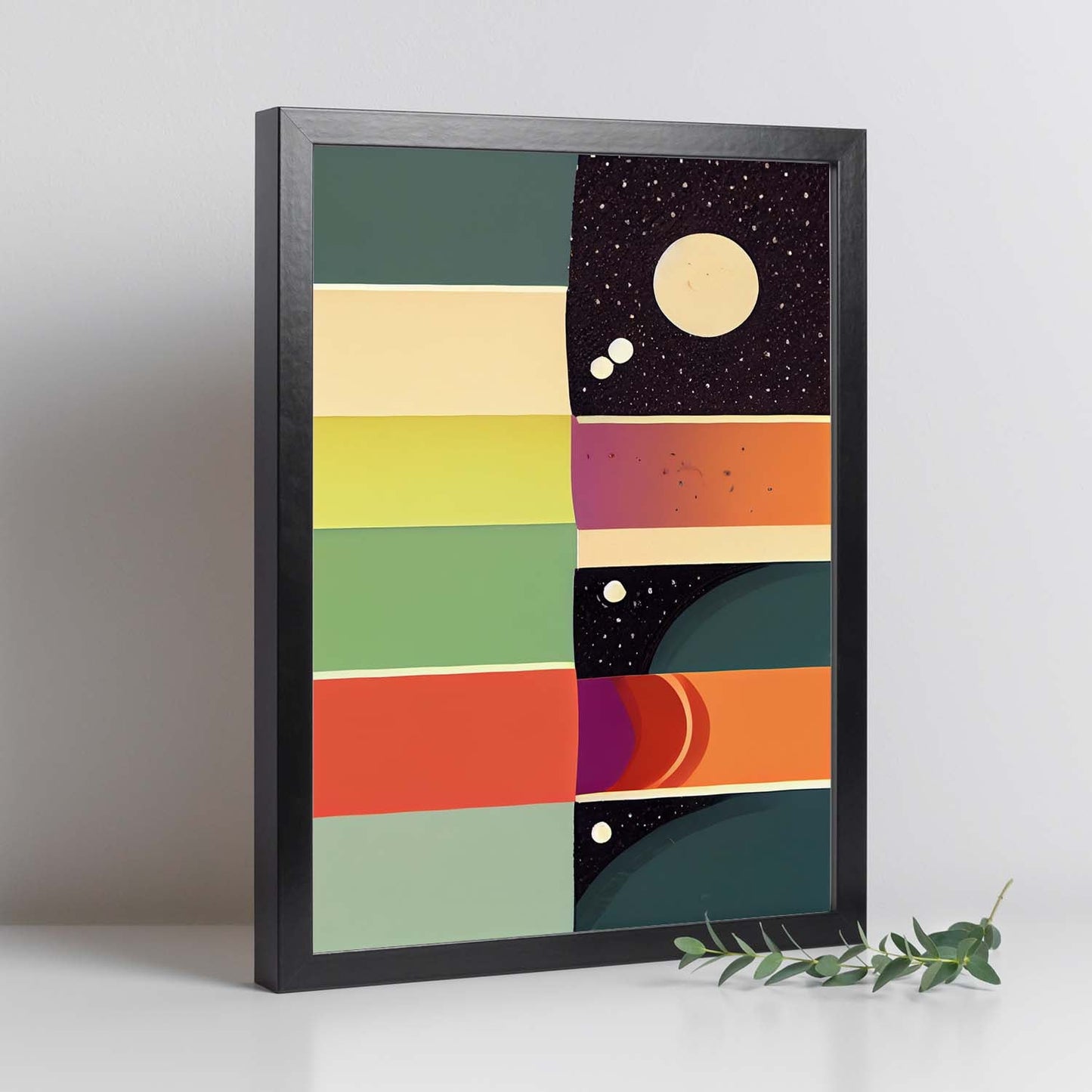 Nacnic Lámina en Estilo Abstracto Interestelar. Llamativas y modernas Ilustraciones artísticas a todo color para el Diseño y Decoración de Interiores.-Artwork-Nacnic-Nacnic Estudio SL