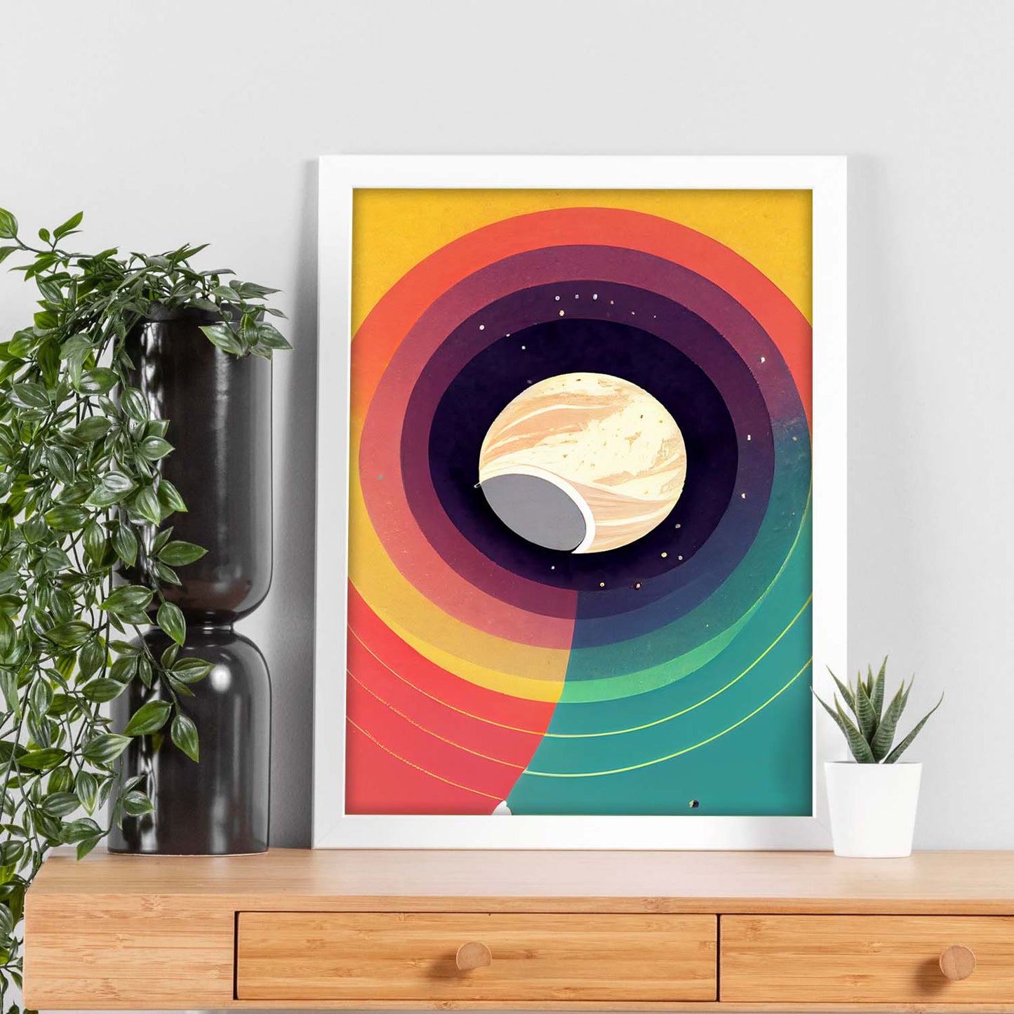 Nacnic Lámina en Estilo Abstracto Solar. Llamativas y modernas Ilustraciones artísticas a todo color para el Diseño y Decoración de Interiores.-Artwork-Nacnic-Nacnic Estudio SL