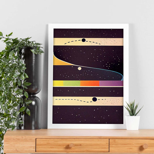 Nacnic Lámina en Estilo Abstracto Universo. Llamativas y modernas Ilustraciones artísticas a todo color para el Diseño y Decoración de Interiores.-Artwork-Nacnic-Nacnic Estudio SL