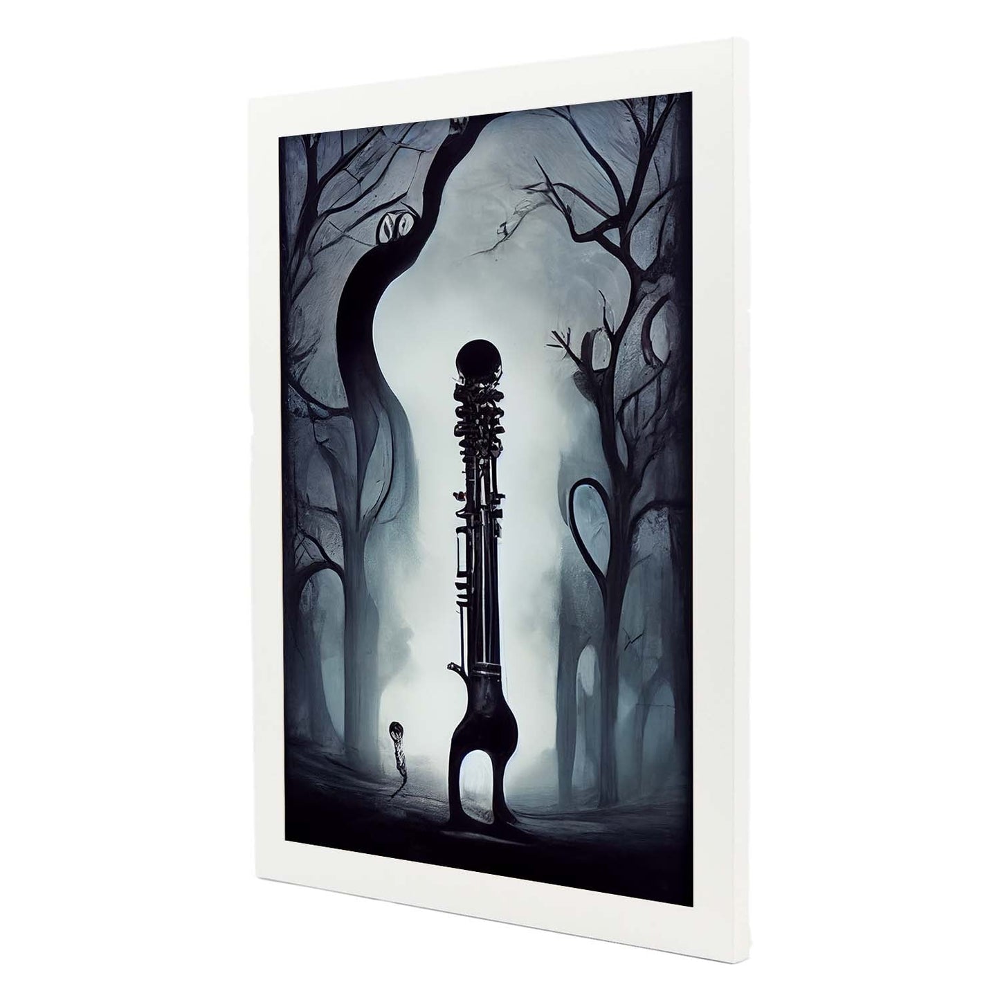 Nacnic Lámina Fagot Generoso al estilo de T. Burton. Ilustraciones de escenas y lugares inspiradas en arte gótico y oscuro. Diseño y Decoración de Interiores.-Artwork-Nacnic-Nacnic Estudio SL
