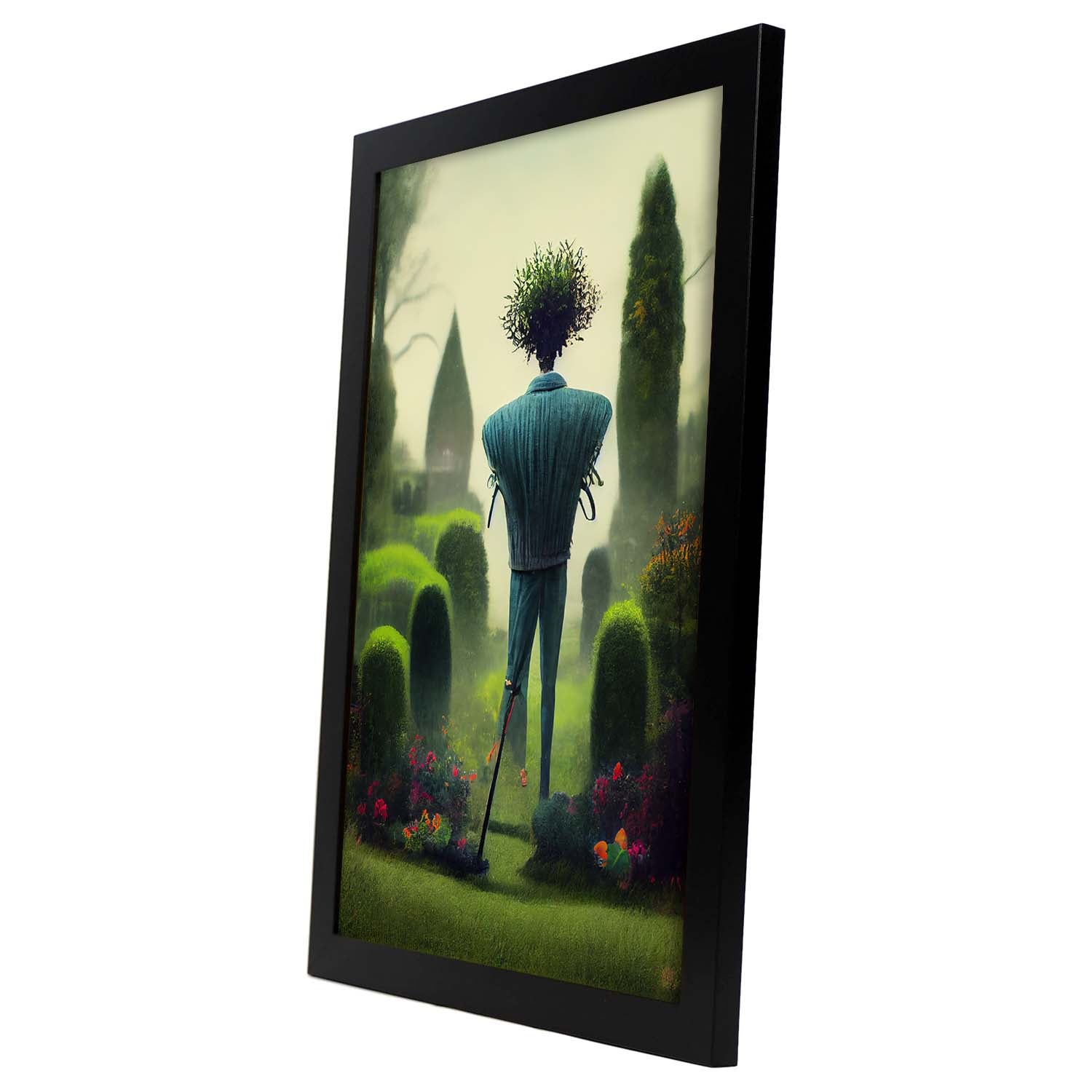 Nacnic Lámina Jardinero Leal al estilo de T. Burton. Ilustraciones de profesiones y oficios inspiradas en arte gótico y oscuro. Diseño y Decoración de Interiores.-Artwork-Nacnic-Nacnic Estudio SL