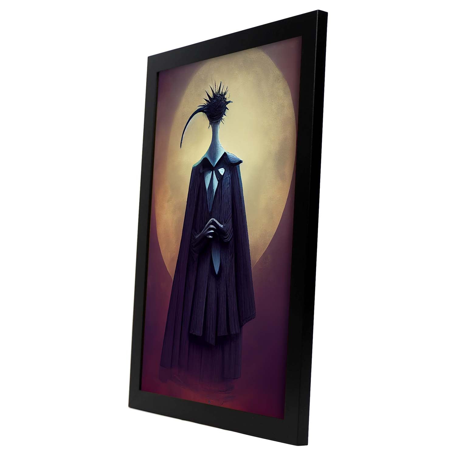 Nacnic Lámina Juez Intelectual al estilo de T. Burton. Ilustraciones de profesiones y oficios inspiradas en arte gótico y oscuro. Diseño y Decoración de Interiores.-Artwork-Nacnic-Nacnic Estudio SL