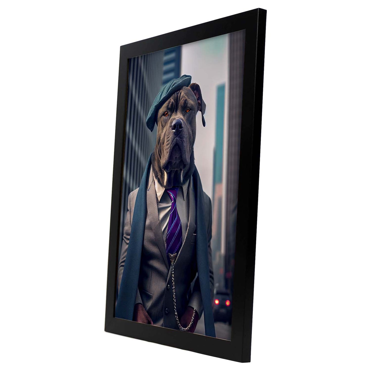 Nacnic Lámina Mastín Italiano Sociable en estilo Fotografía a todo color. Divertidas ilustraciones realistas de animales con ropa humana. Diseño y Decoración de Interiores.-Artwork-Nacnic-Nacnic Estudio SL