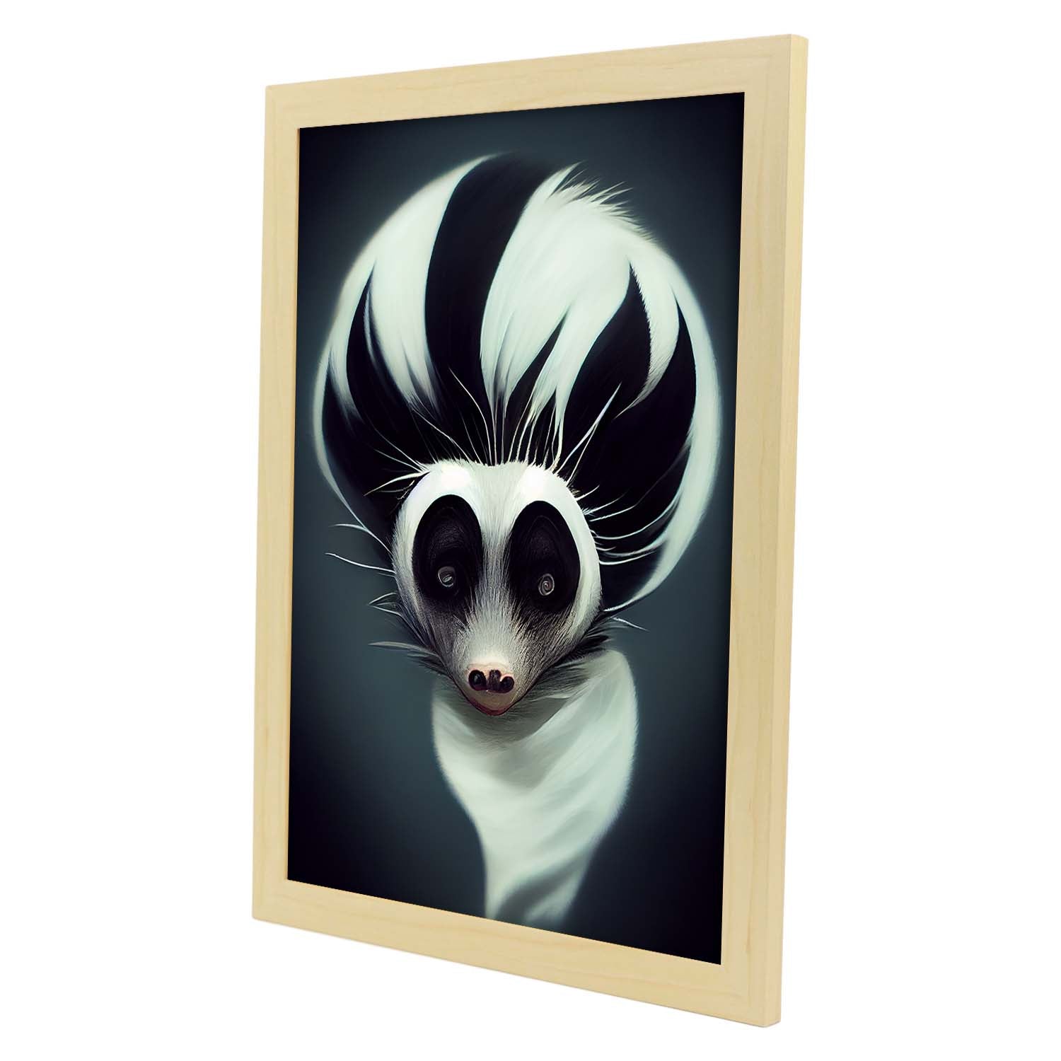 Nacnic Lámina Mofeta 2 Leal estilo T. Burton. Ilustraciones y pósters de animales inspirados en el arte gótico y oscuro de Burton. Diseño y Decoración de Interiores.-Artwork-Nacnic-Nacnic Estudio SL