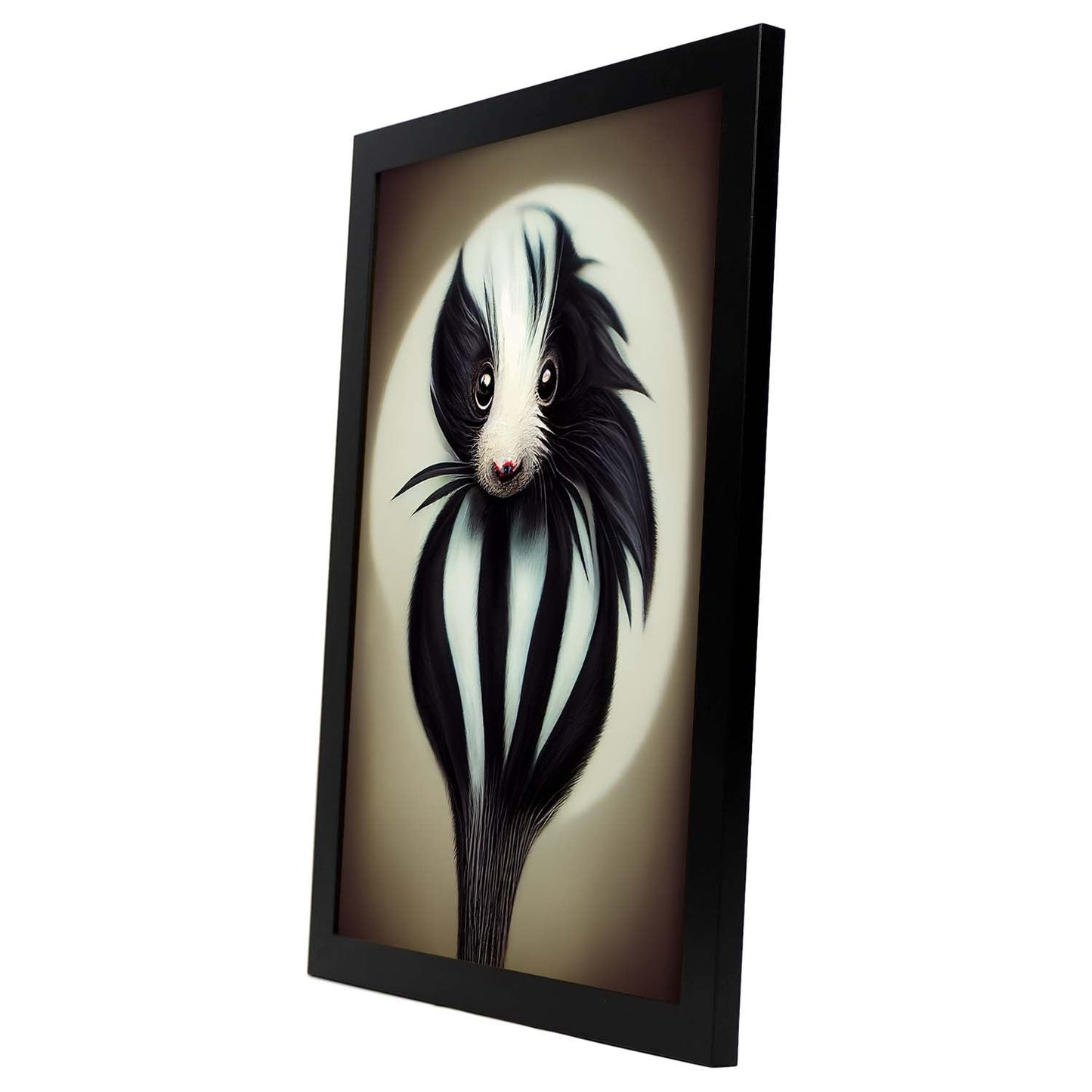 Nacnic Lámina Mofeta Decidido estilo T. Burton. Ilustraciones y pósters de animales inspirados en el arte gótico y oscuro de Burton. Diseño y Decoración de Interiores.-Artwork-Nacnic-Nacnic Estudio SL
