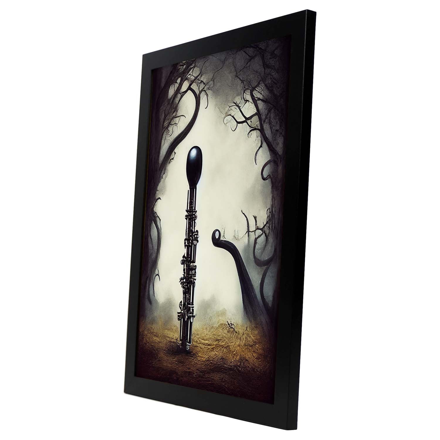 Nacnic Lámina Oboe Sociable al estilo de T. Burton. Ilustraciones de escenas y lugares inspiradas en arte gótico y oscuro. Diseño y Decoración de Interiores.-Artwork-Nacnic-Nacnic Estudio SL