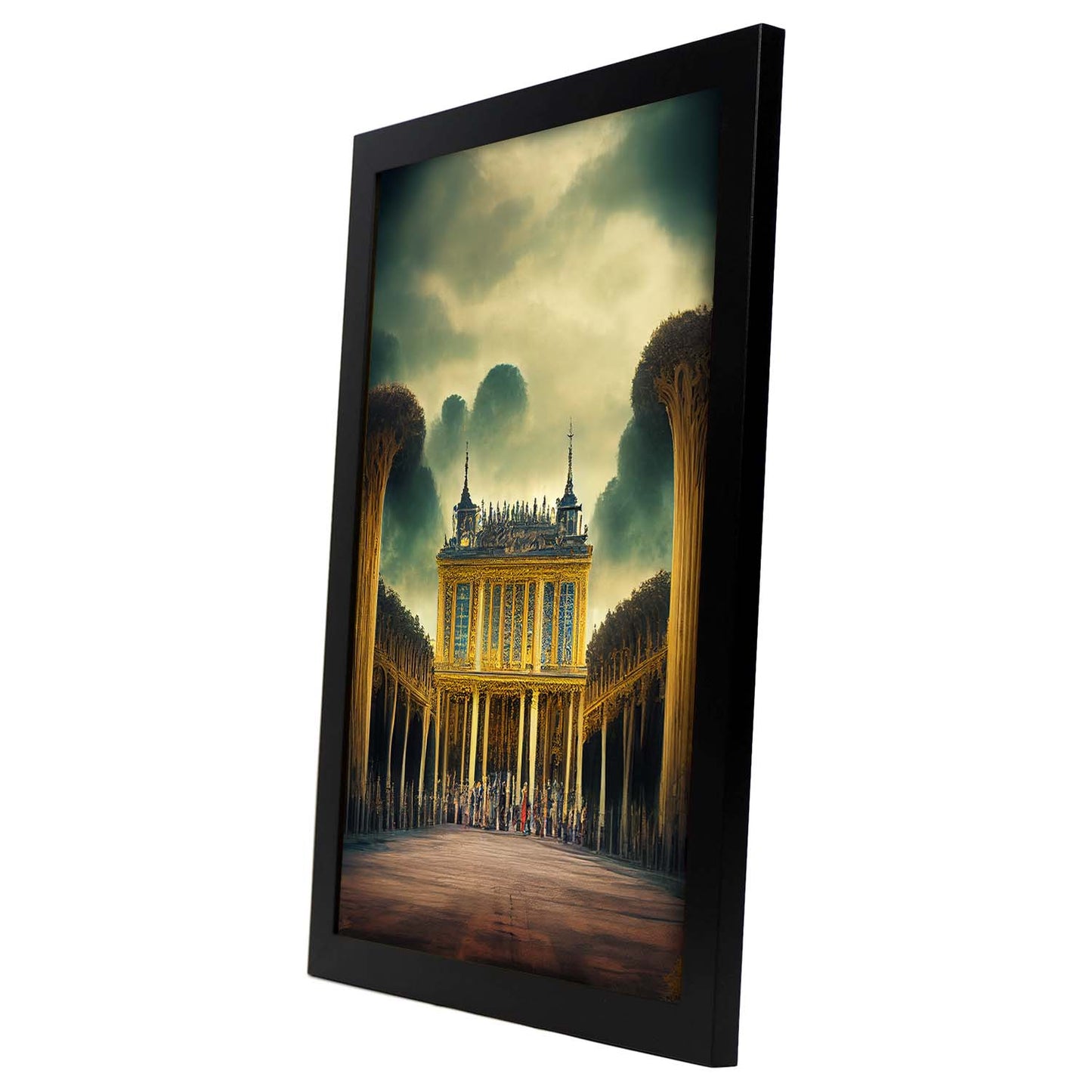 Nacnic Lámina Palacio de Versalles Dinámico al estilo de T. Burton. Ilustraciones de monumentos, ciudades, paises inspiradas en arte gótico y oscuro. Diseño y Decoración de Interiores.-Artwork-Nacnic-Nacnic Estudio SL