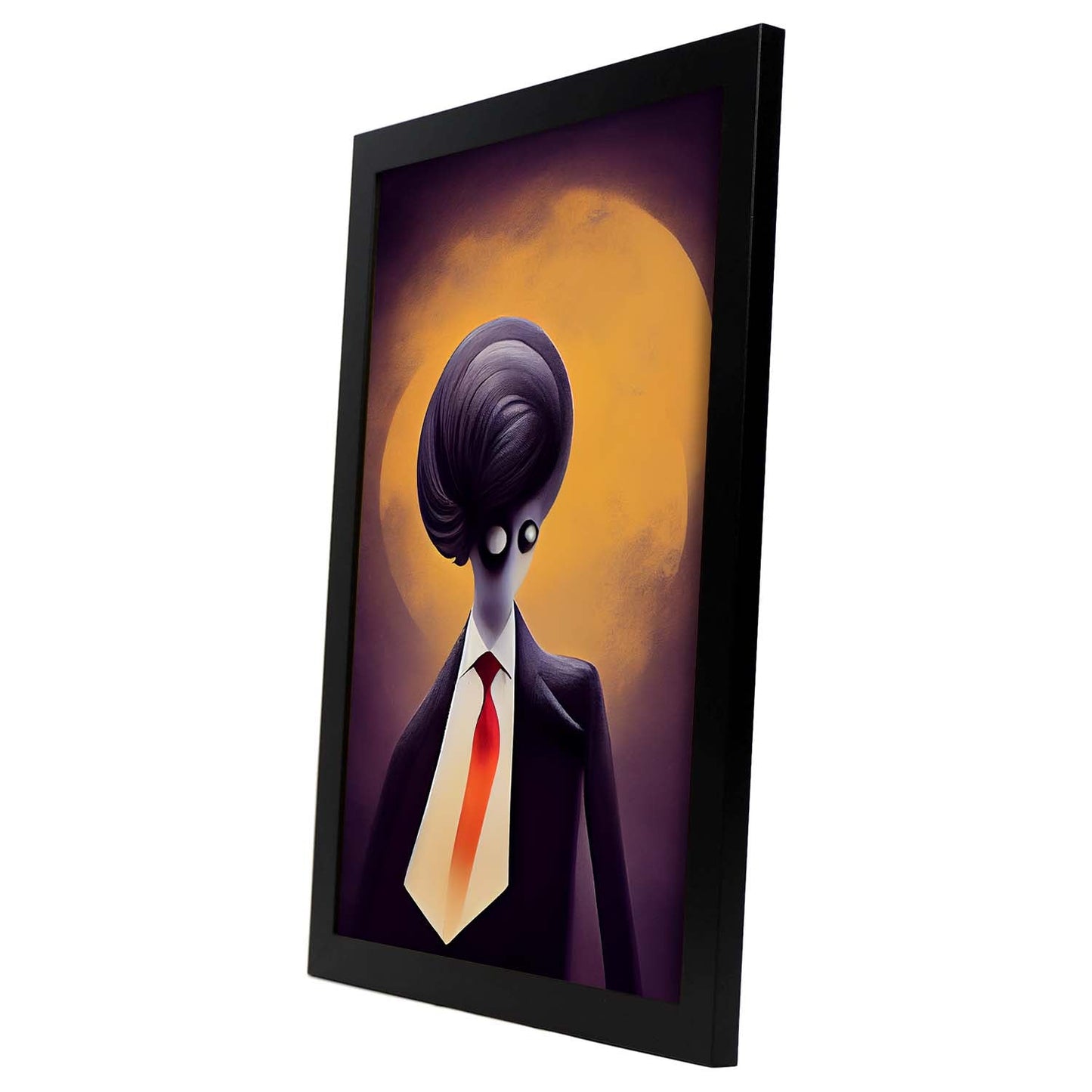 Nacnic Lámina Político Responsable al estilo de T. Burton. Ilustraciones de profesiones y oficios inspiradas en arte gótico y oscuro. Diseño y Decoración de Interiores.-Artwork-Nacnic-Nacnic Estudio SL