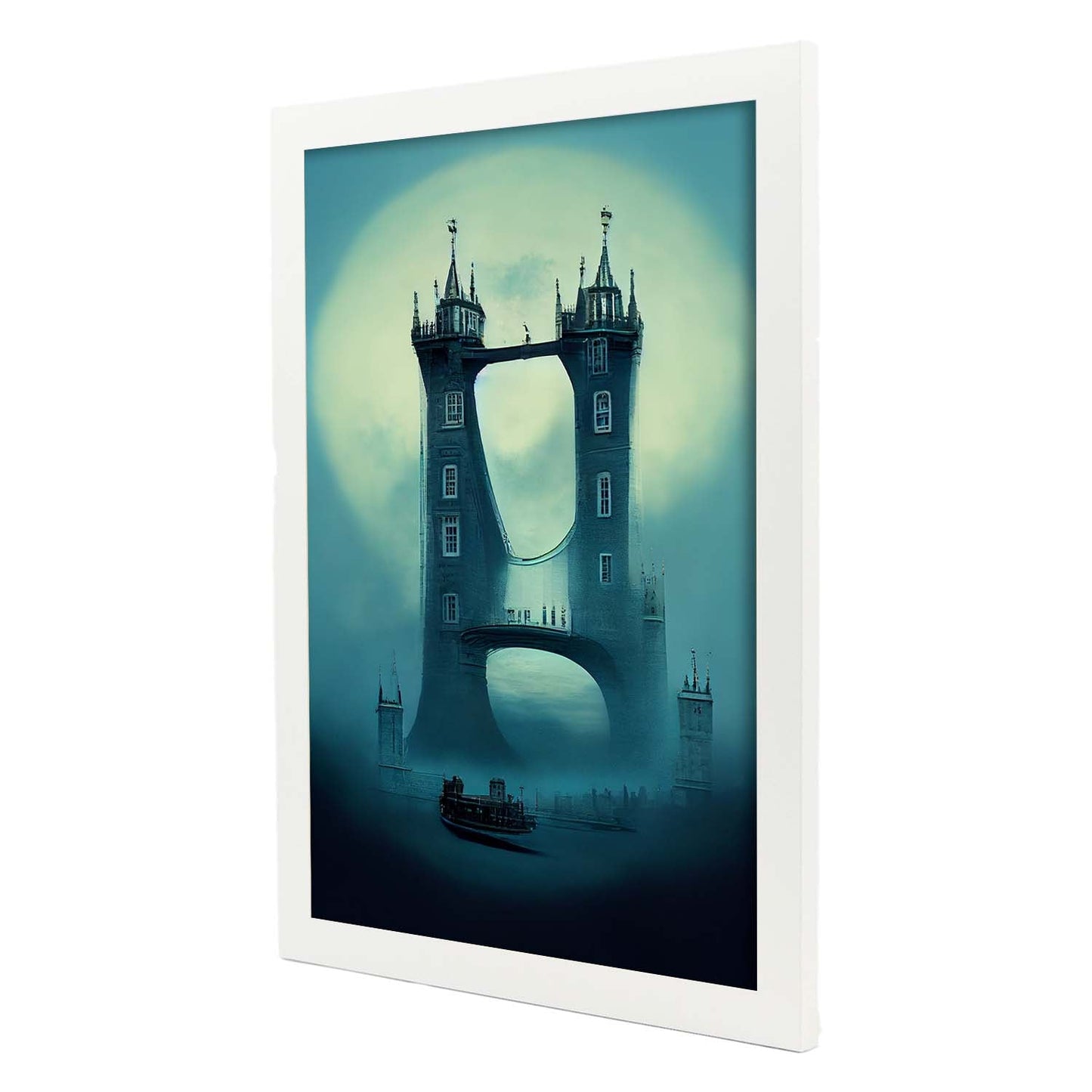 Nacnic Lámina Puente de la Torre Tolerante al estilo de T. Burton. Ilustraciones de monumentos, ciudades, paises inspiradas en arte gótico y oscuro. Diseño y Decoración de Interiores.-Artwork-Nacnic-Nacnic Estudio SL