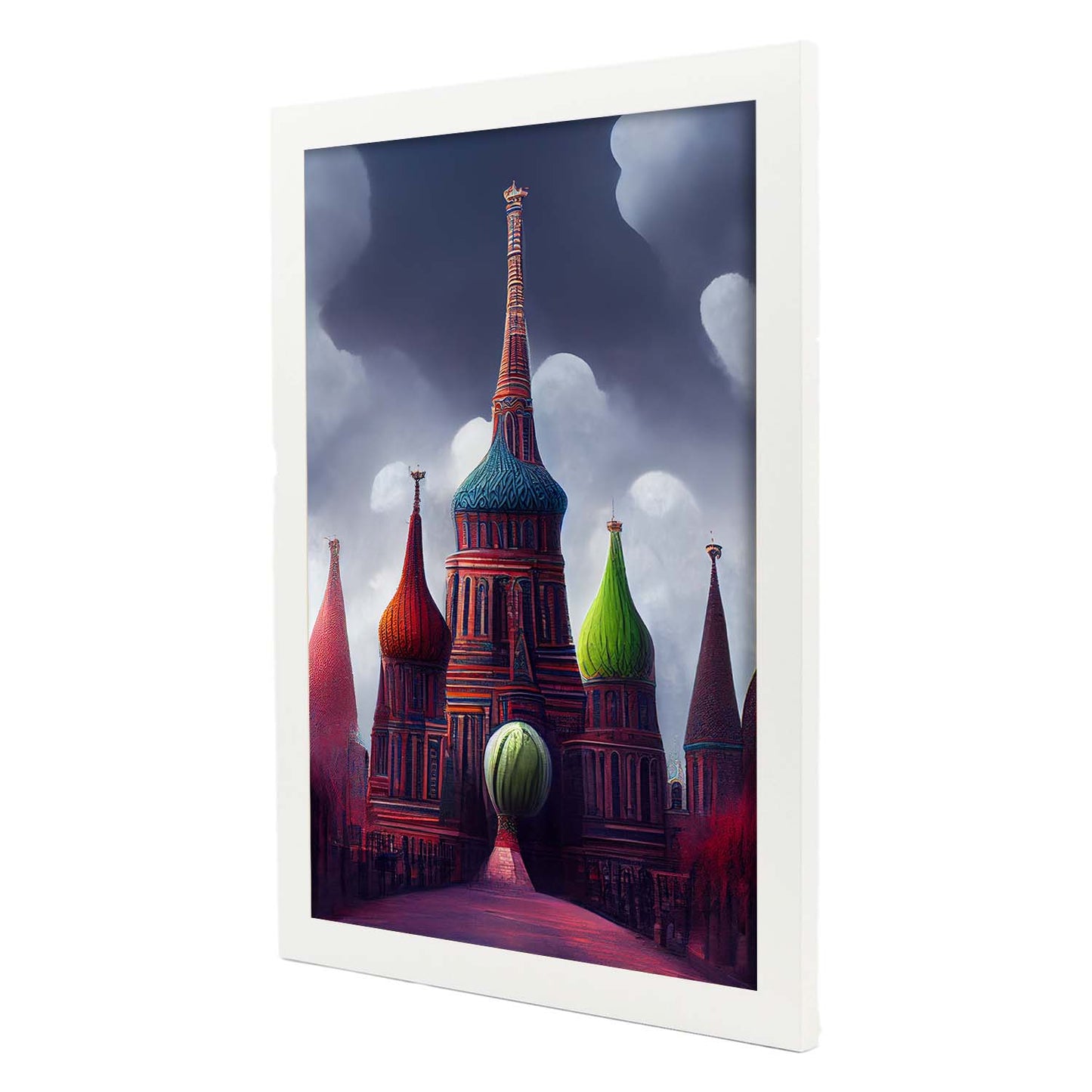 Nacnic Lámina San Basilio a color Encantador al estilo de T. Burton. Ilustraciones de monumentos, ciudades, paises inspiradas en arte gótico y oscuro. Diseño y Decoración de Interiores.-Artwork-Nacnic-Nacnic Estudio SL
