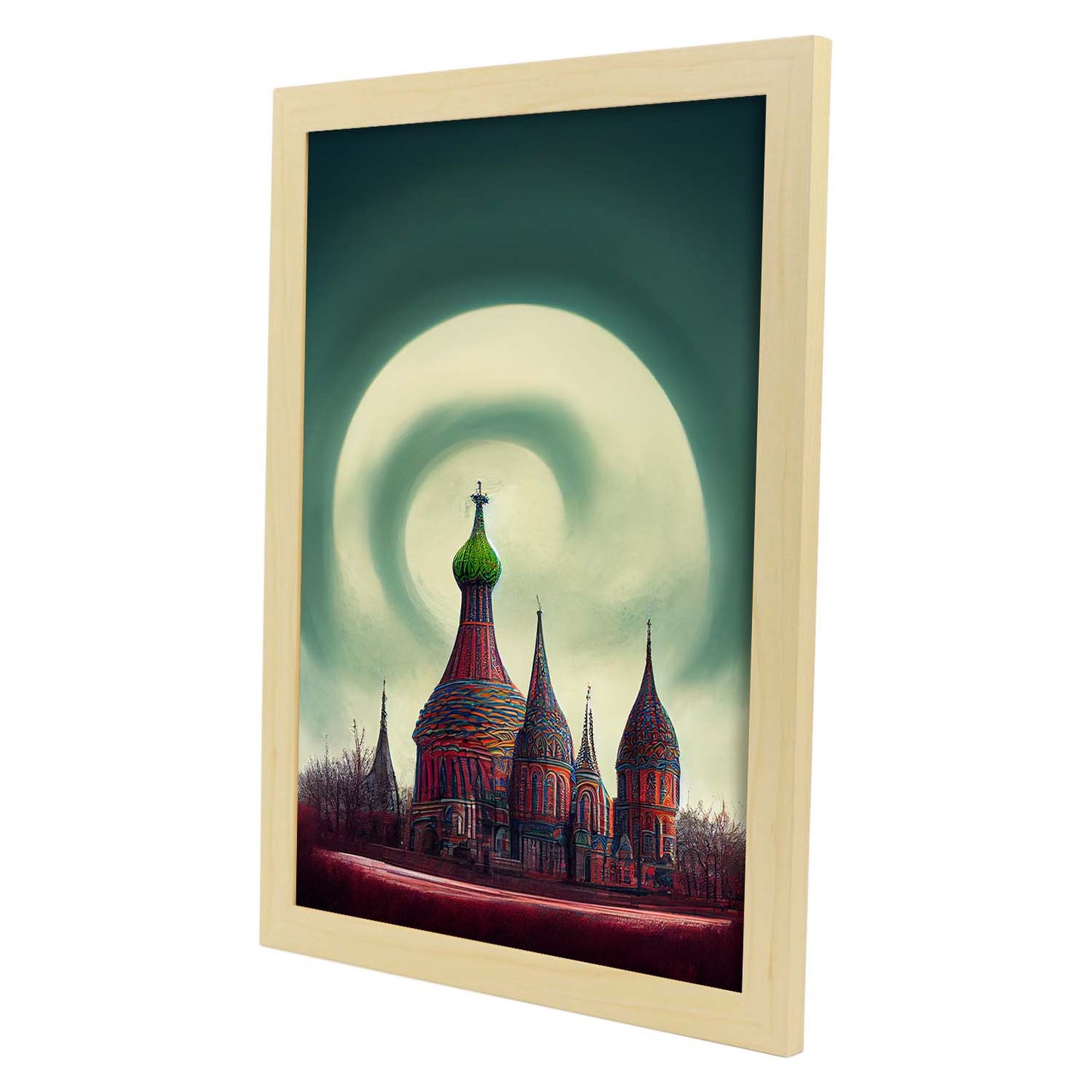 Nacnic Lámina San Basilio Leal al estilo de T. Burton. Ilustraciones de monumentos, ciudades, paises inspiradas en arte gótico y oscuro. Diseño y Decoración de Interiores.-Artwork-Nacnic-Nacnic Estudio SL