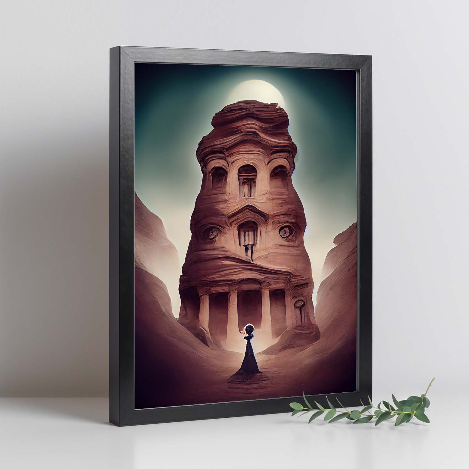 Nacnic Lámina Torre Petra Creativo al estilo de T. Burton. Ilustraciones de monumentos, ciudades, paises inspiradas en arte gótico y oscuro. Diseño y Decoración de Interiores.-Artwork-Nacnic-Nacnic Estudio SL