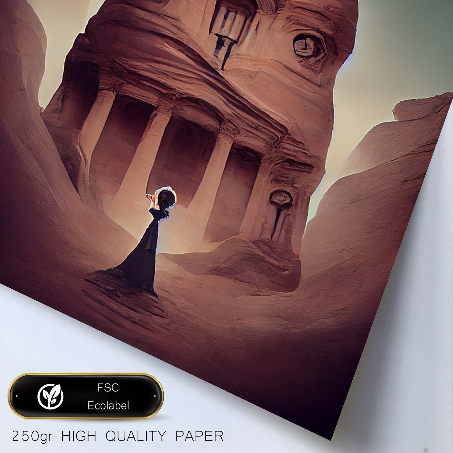 Nacnic Lámina Torre Petra Creativo al estilo de T. Burton. Ilustraciones de monumentos, ciudades, paises inspiradas en arte gótico y oscuro. Diseño y Decoración de Interiores.-Artwork-Nacnic-Nacnic Estudio SL