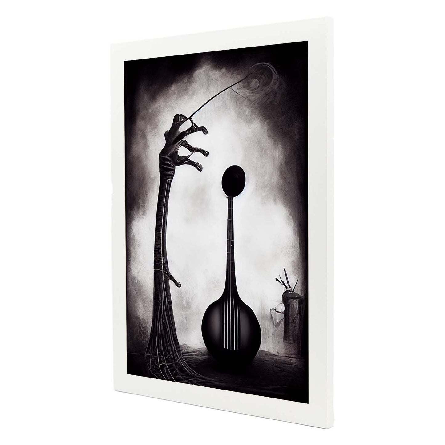 Nacnic Lámina Violín Práctico al estilo de T. Burton. Ilustraciones de escenas y lugares inspiradas en arte gótico y oscuro. Diseño y Decoración de Interiores.-Artwork-Nacnic-Nacnic Estudio SL