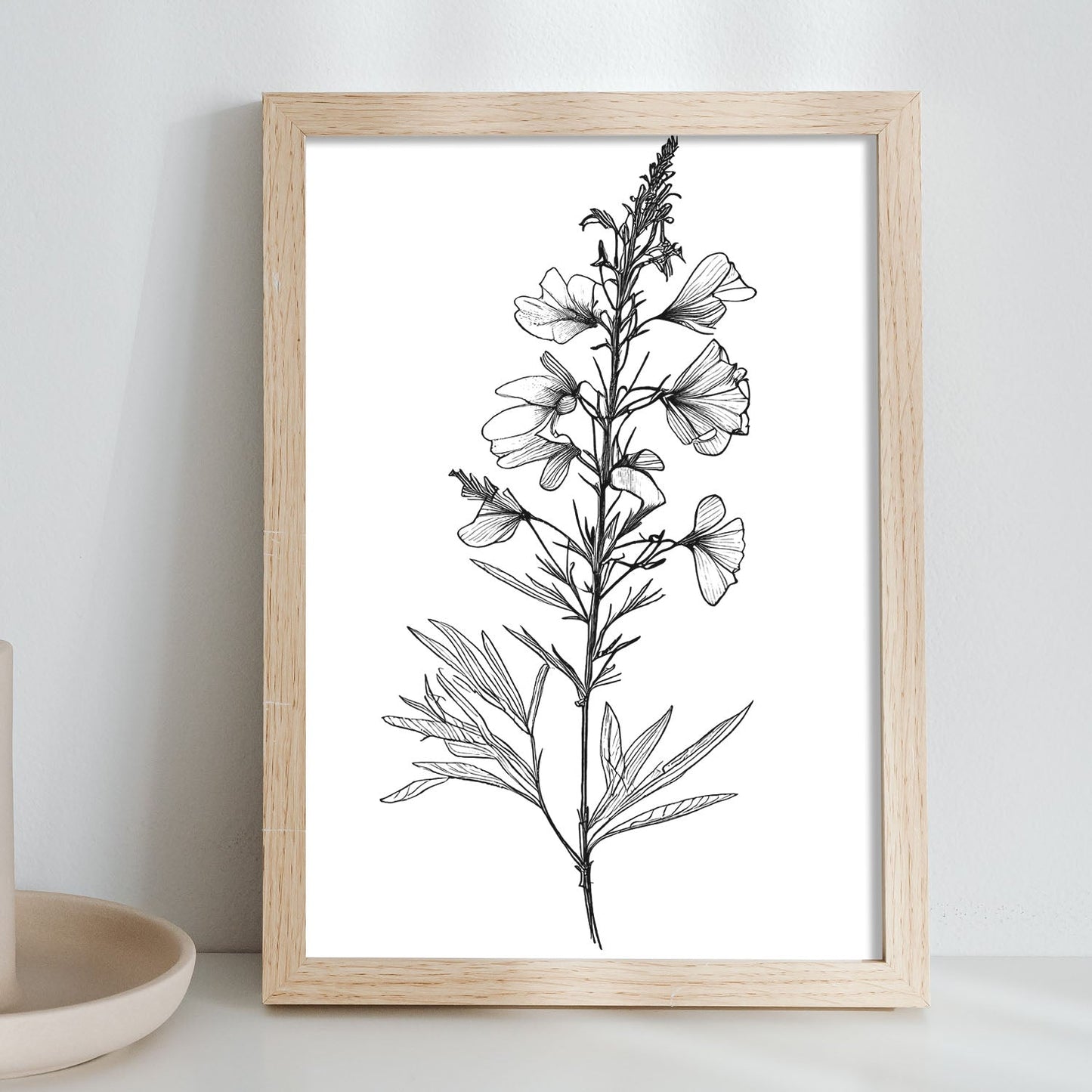 Laminas Nacnic Larkspur Arte Minimalista Lineal