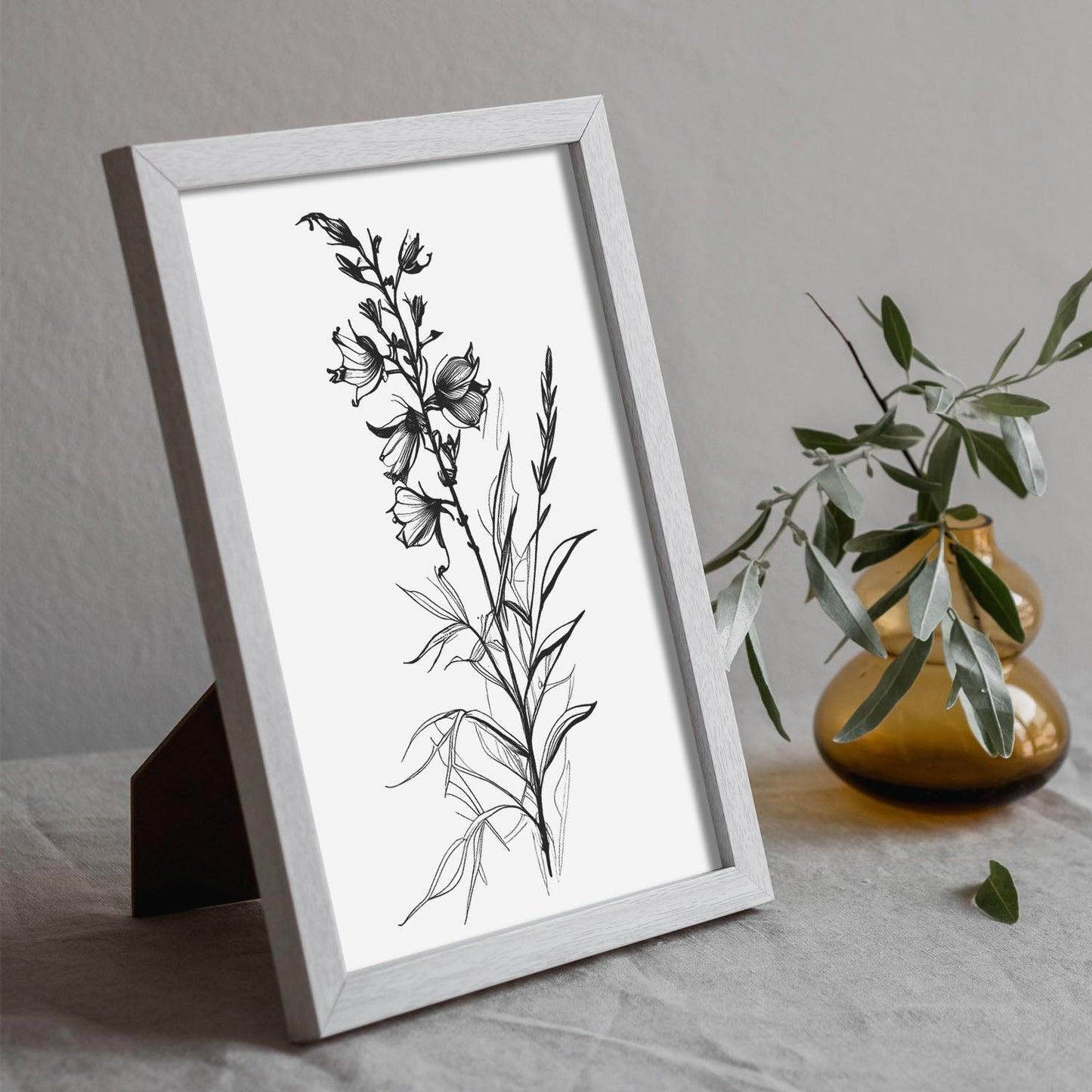 Láminas Minimalistas de Nacnic con Arte Lineal de Larkspur
